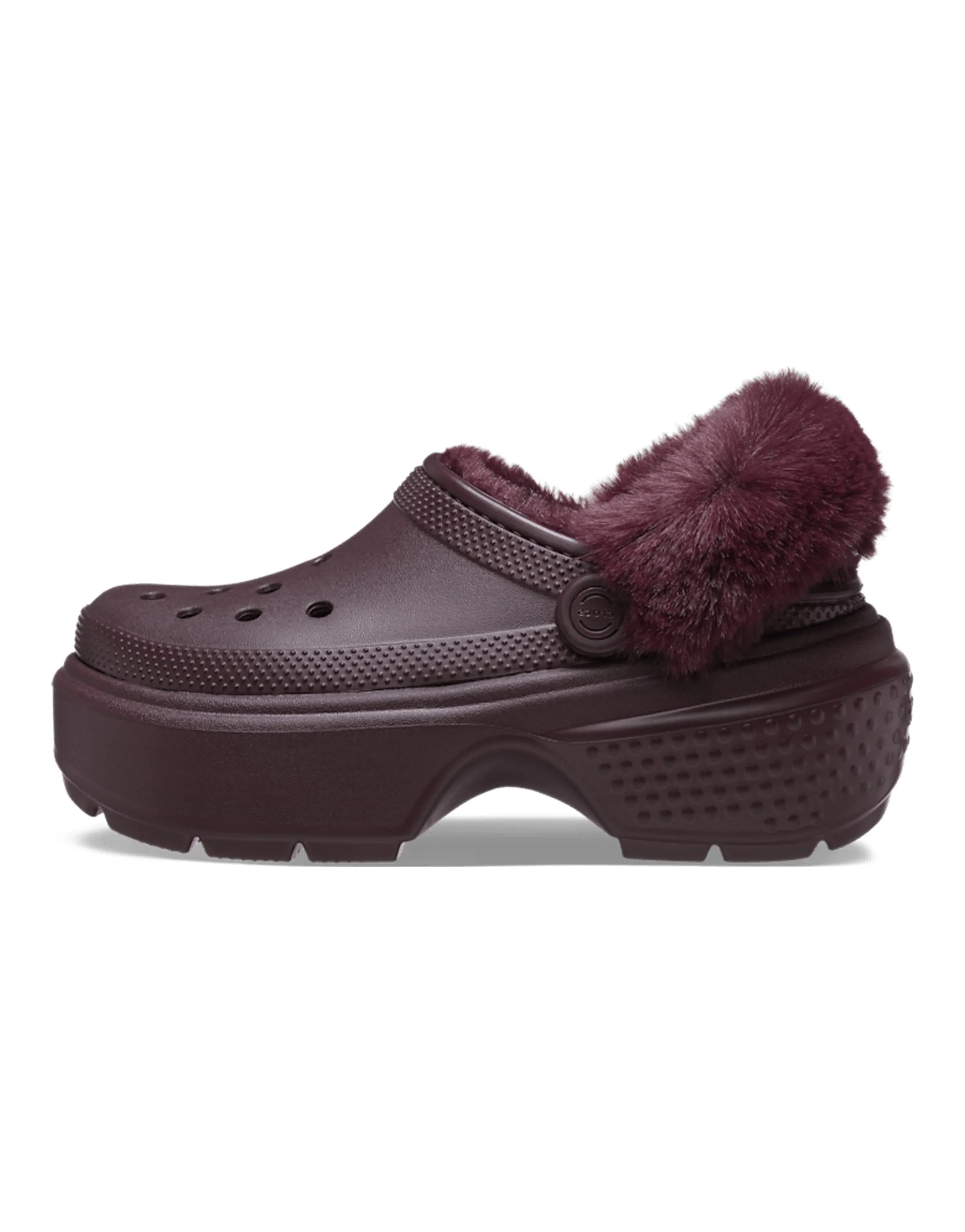 Crocs Stomp Lined Clogs 'Dark Cherry' Women's