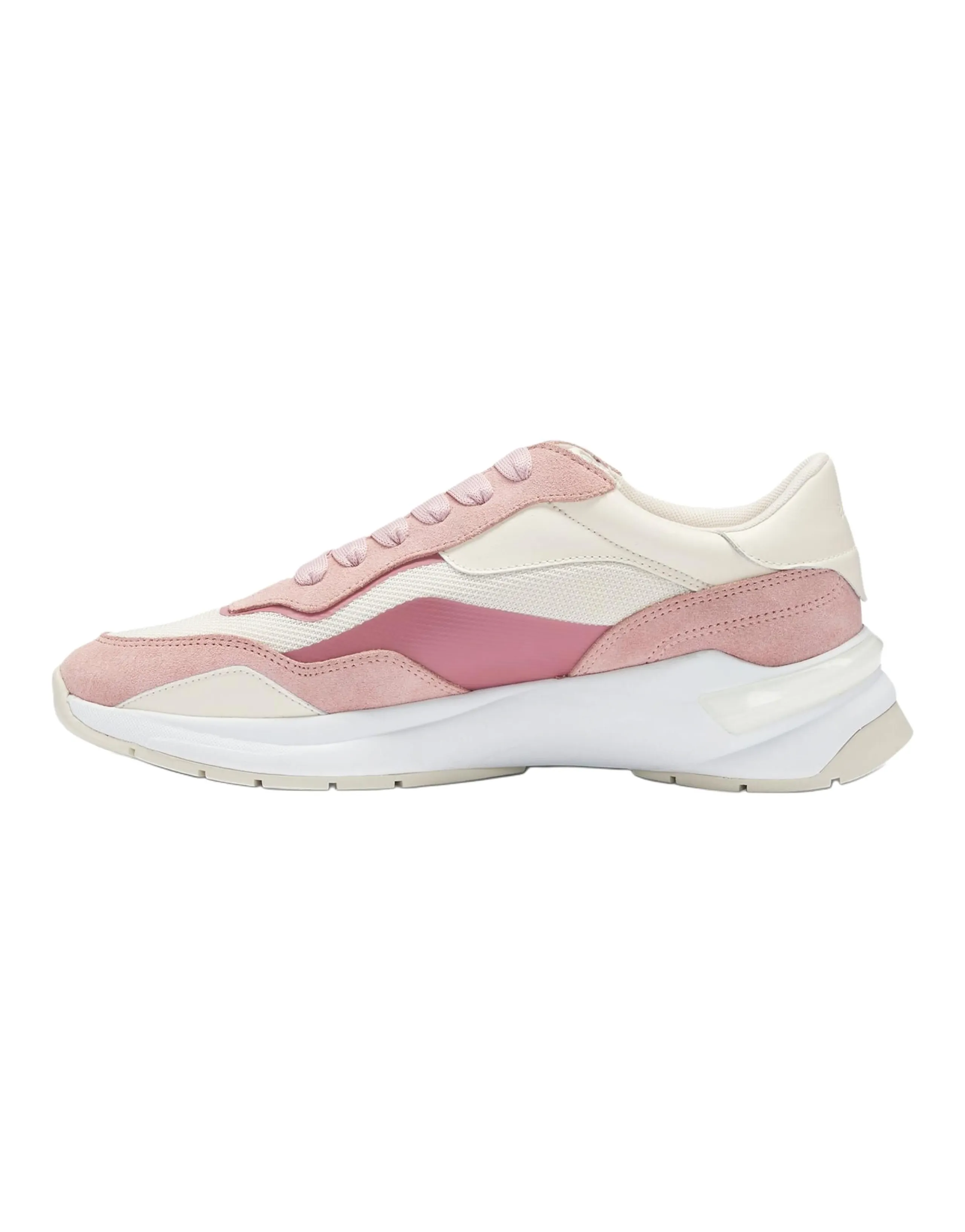 HUGO BOSS Lace-Up Round-Toe Low-Top Casual Shoes Women's Pink