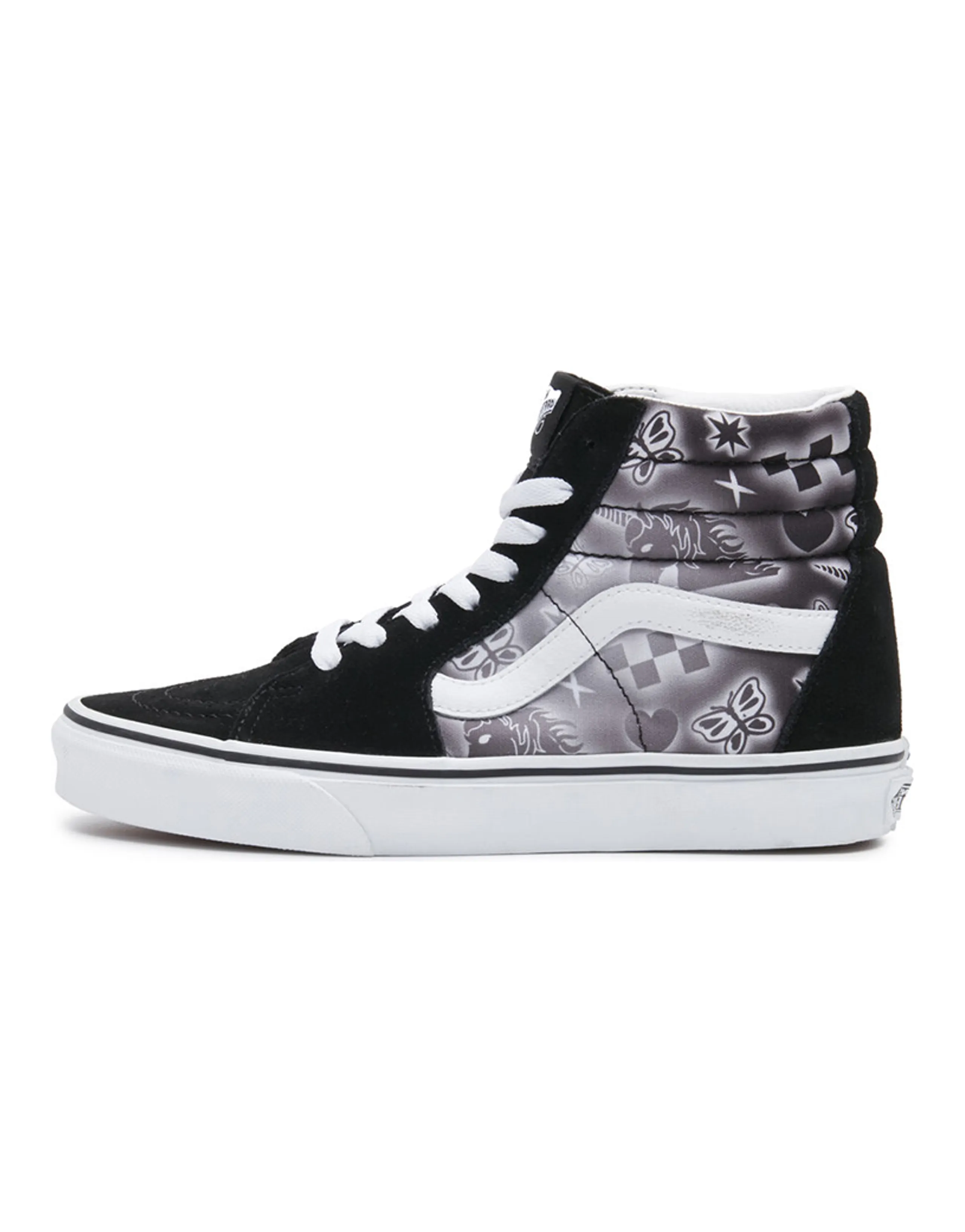 Vans SK8 Hi Black White Print