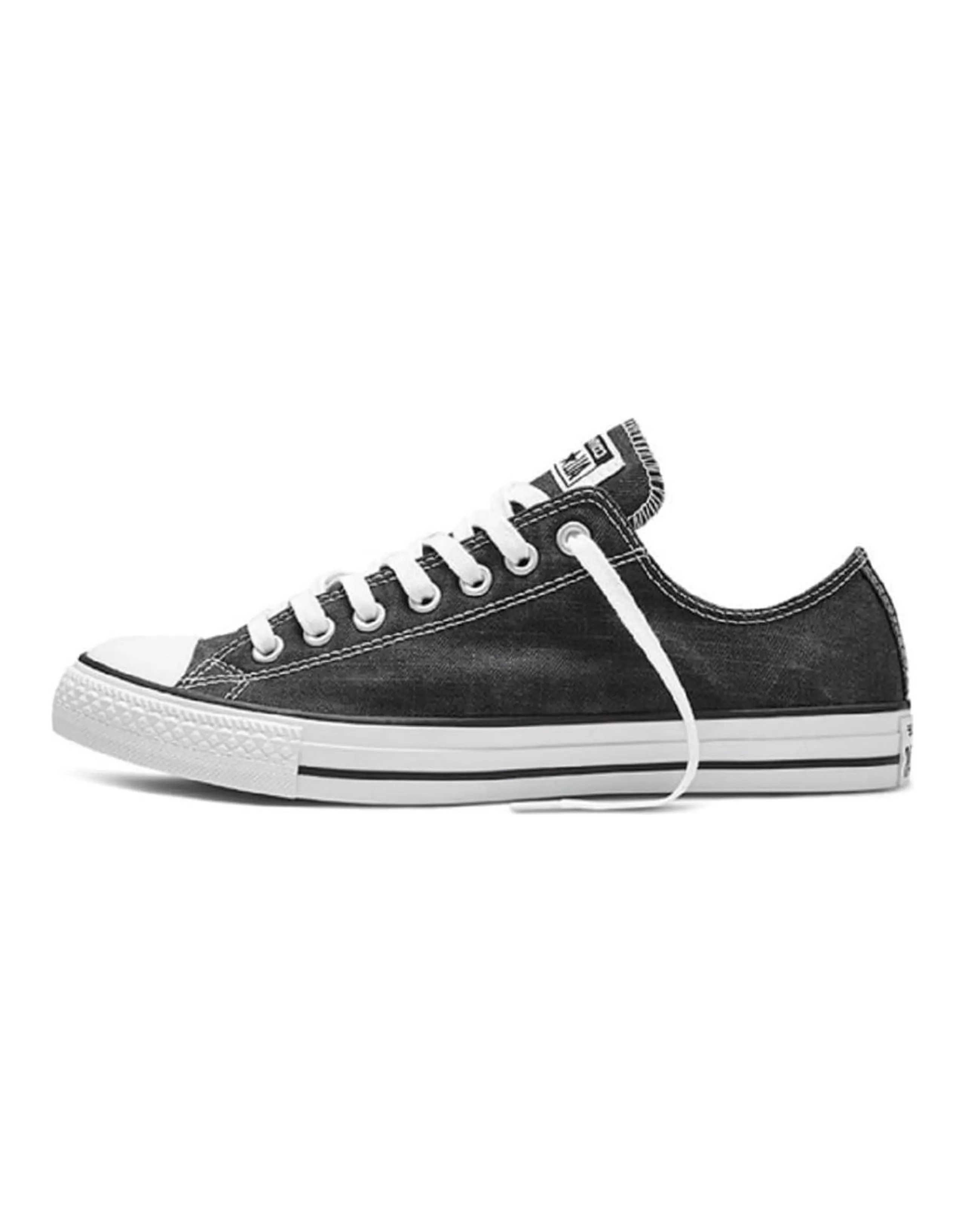 Converse Chuck Taylor SEASONAL Comfortable Lightweight Wear-Resistant Low-Top Canvas Shoes Women's Grey Black