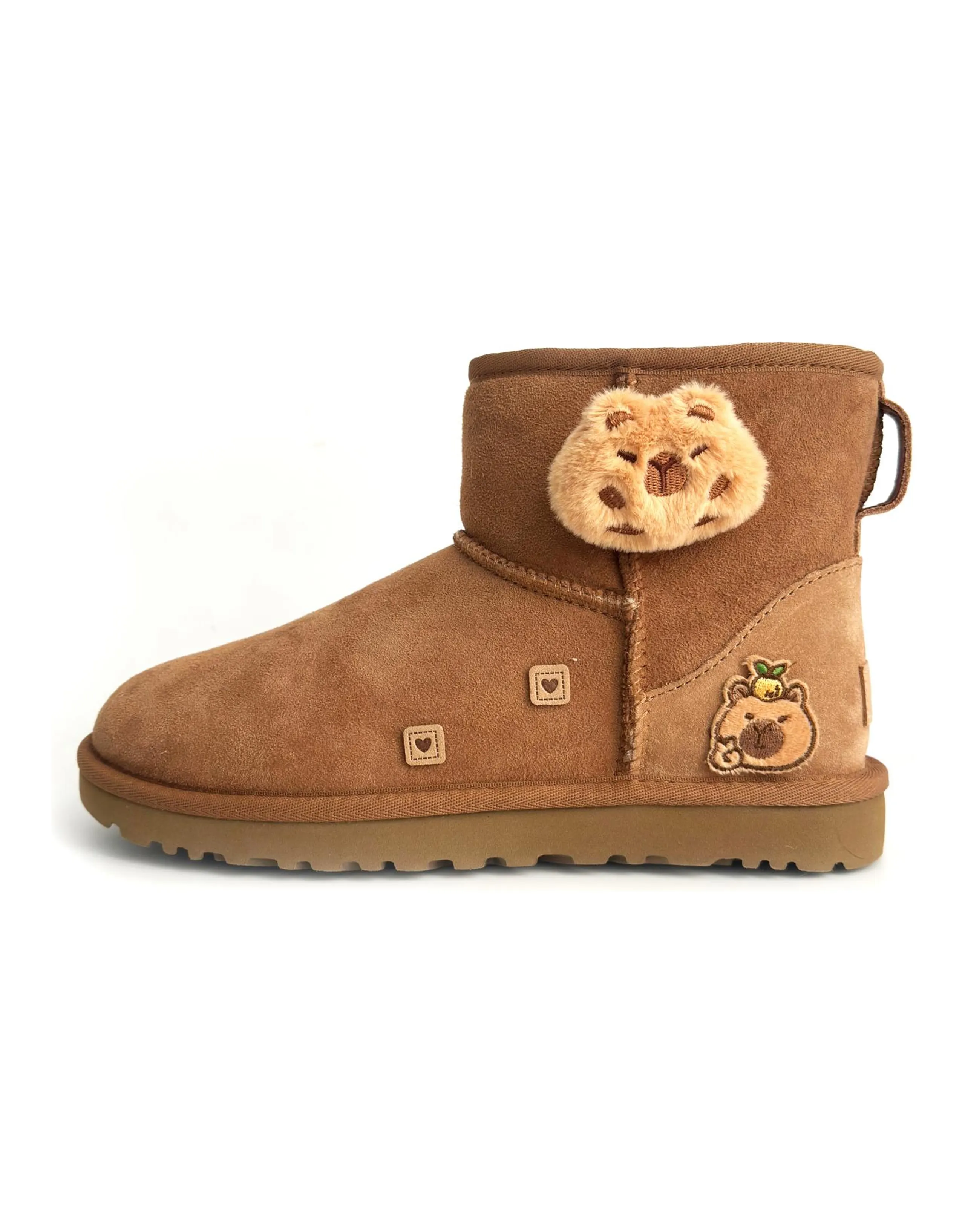 UGG CLASSIC MINI Warm And Wear-Resistant Short Snow Boots Women's Chestnut