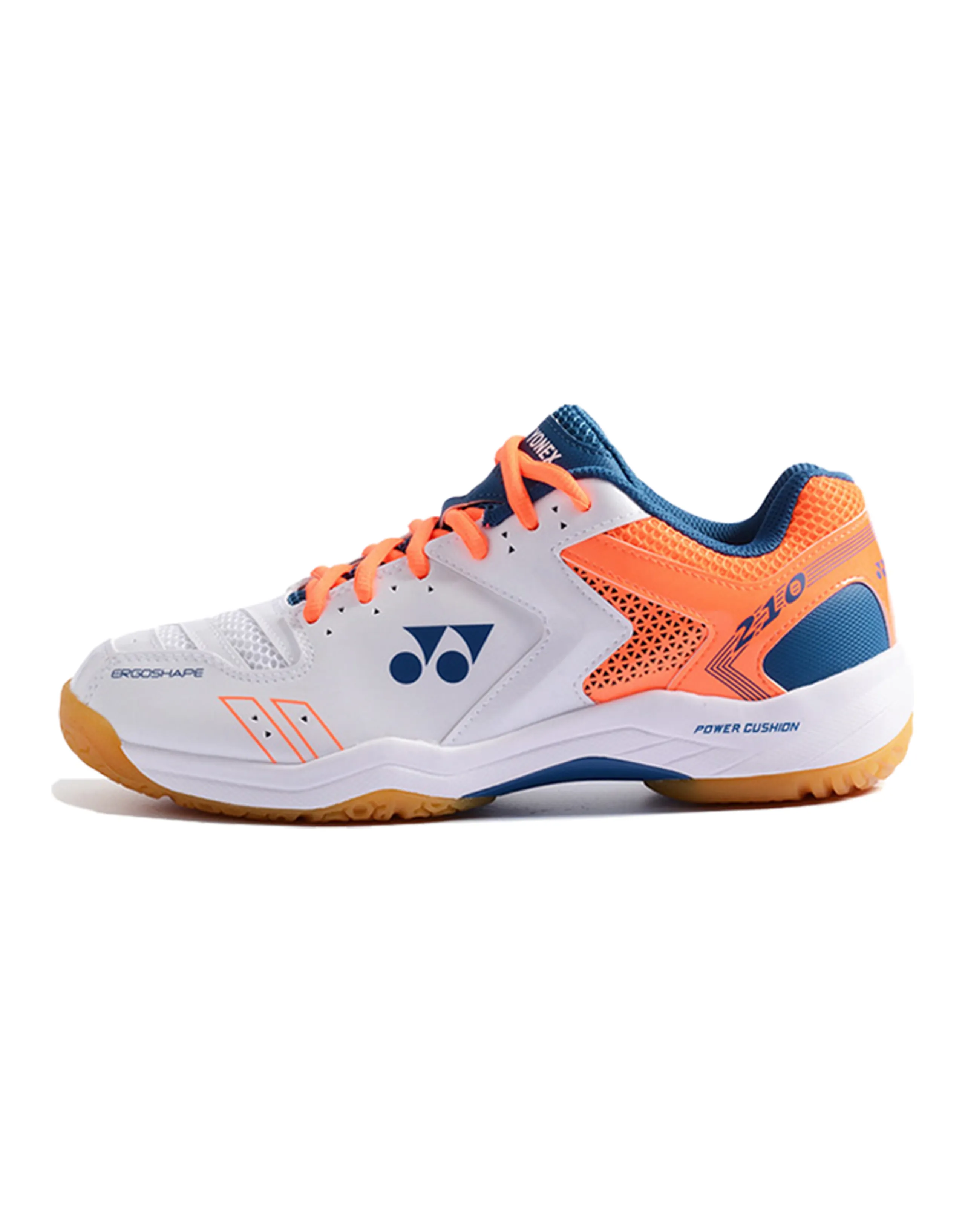 YONEX Power Cushion Durable Cushioning Low-Top Badminton Shoes Unisex White Orange