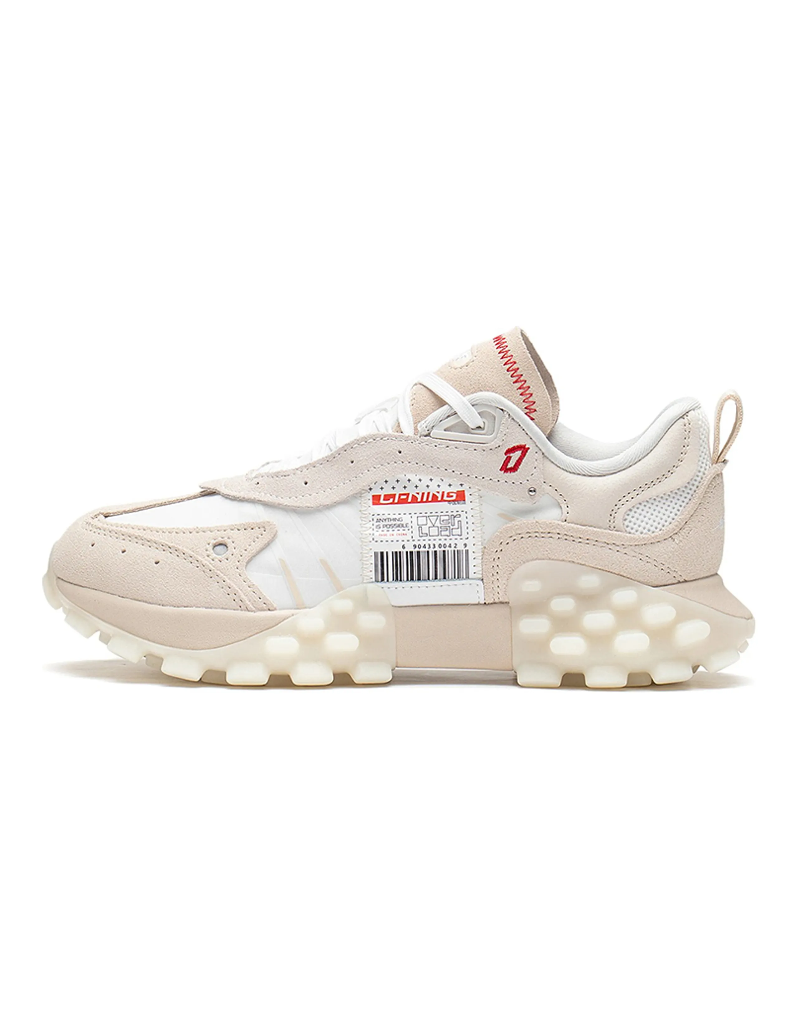 LiNing OVERLOAD Casual Shoes Women's Low-Top Swan White/Standard White