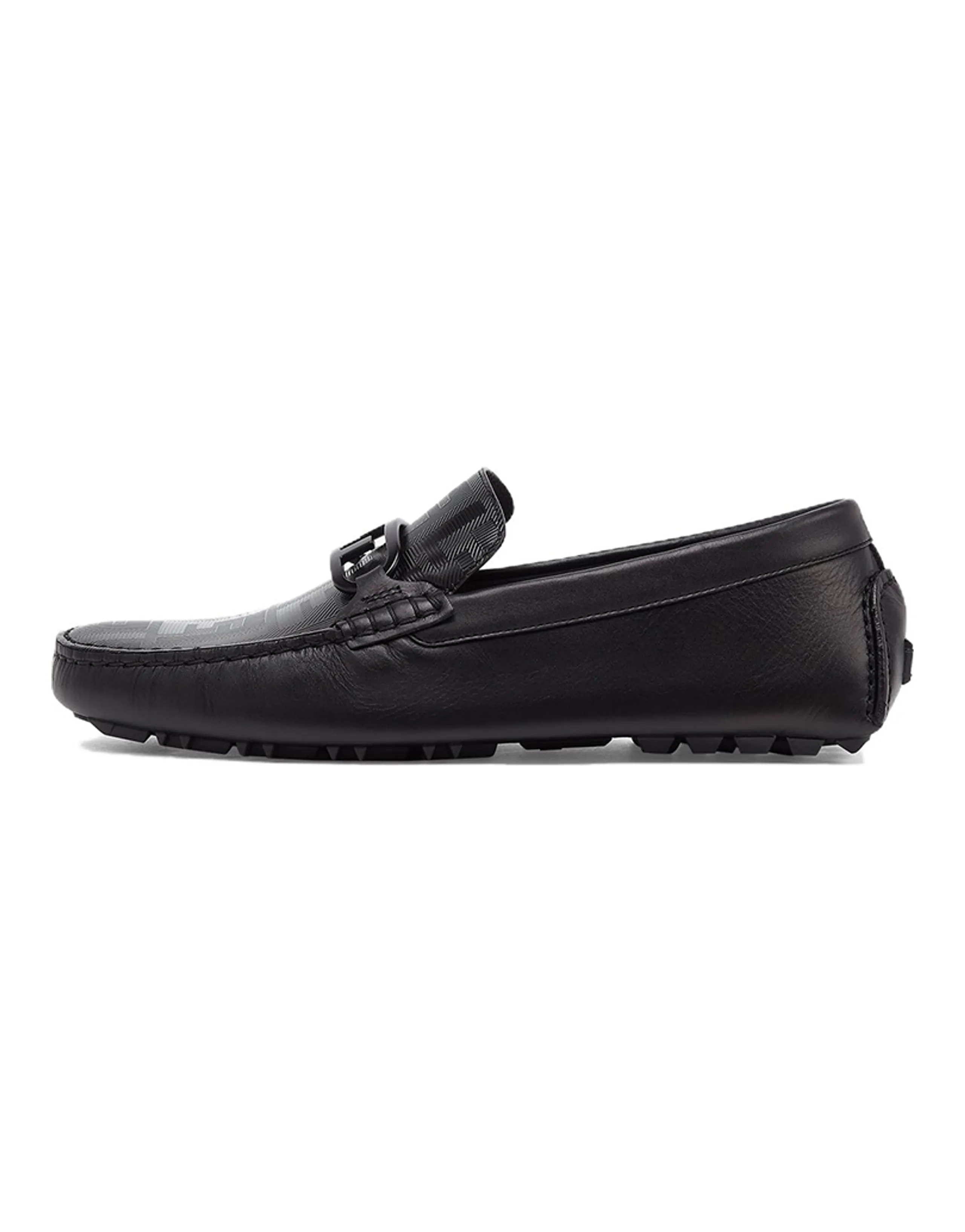 FENDI Logo Detailed Slip-On Loafers