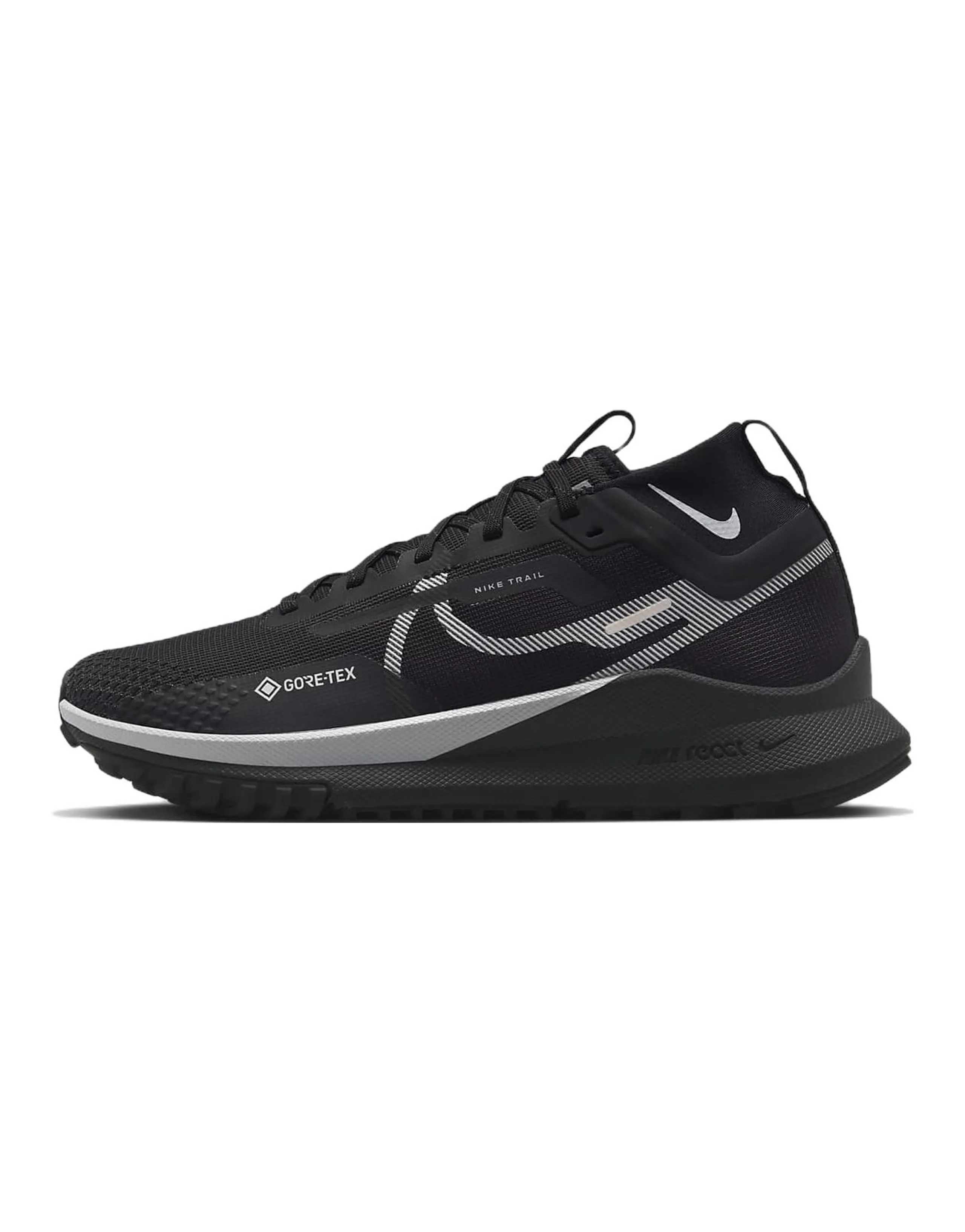 Nike React Pegasus Trail 4 Gore Tex Black Wolf Grey Women's