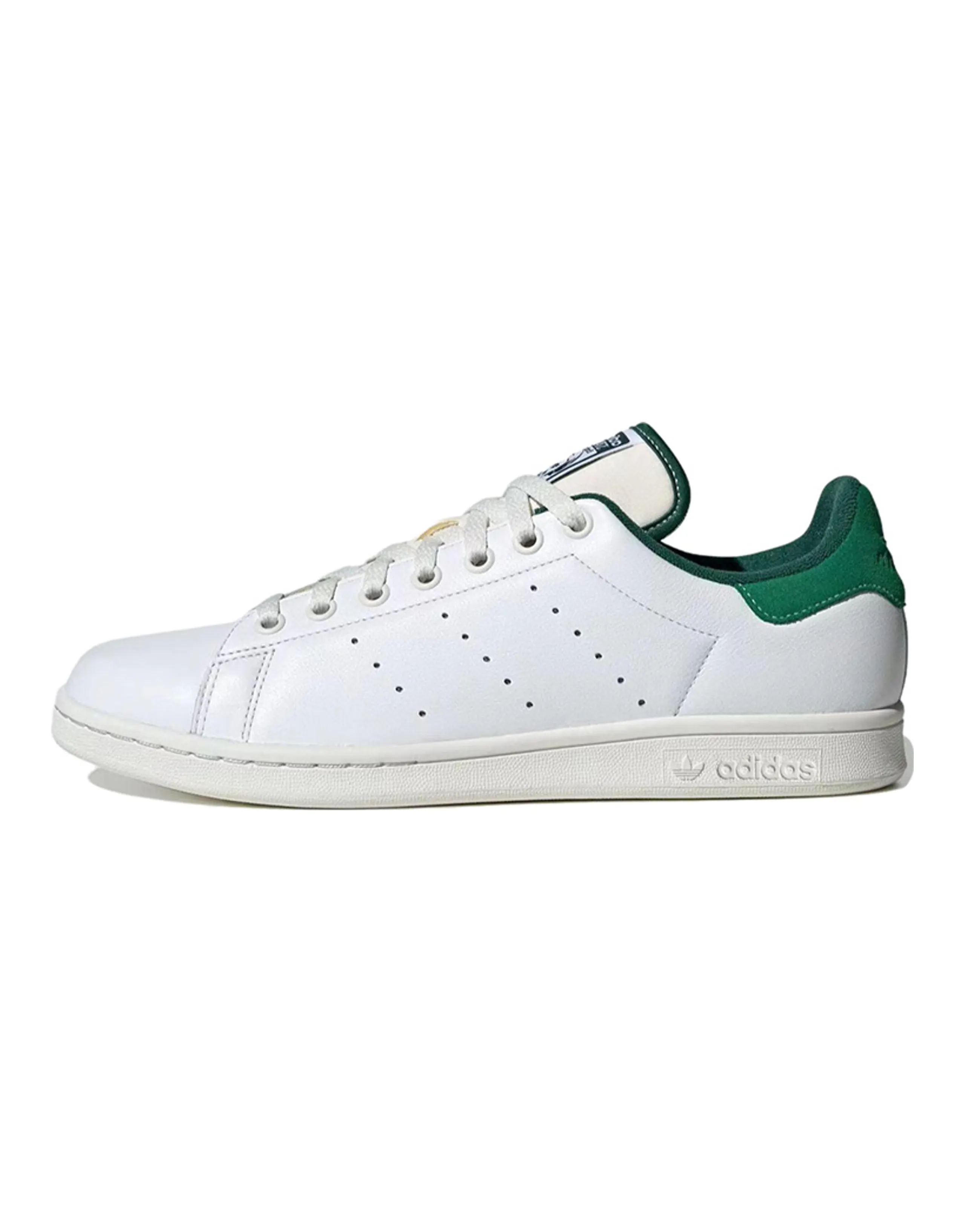 Stan Smith Adidas Originals 'White Green Suede Heel'