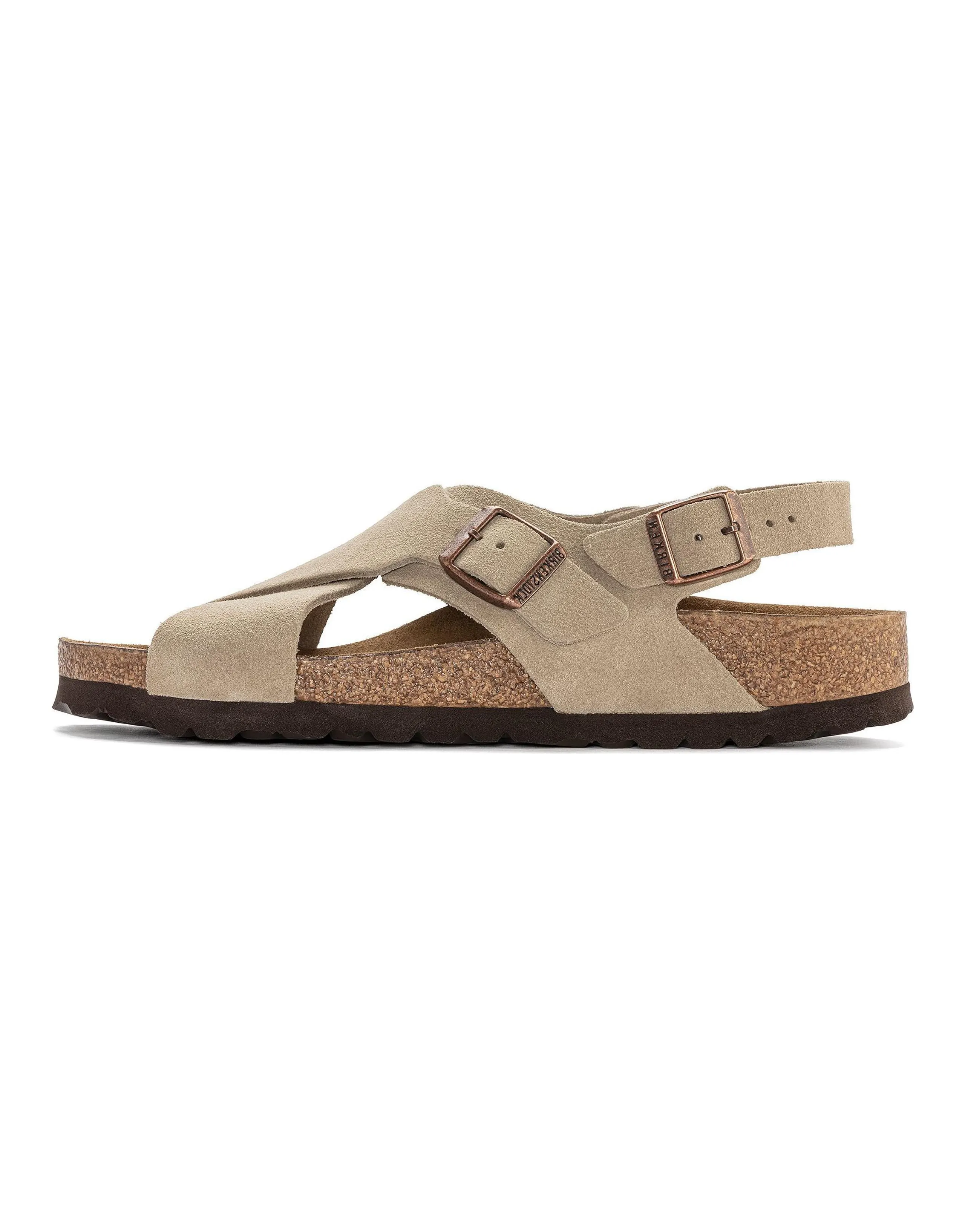 Birkenstock Tulum Suede Leather 'Taupe' Women's