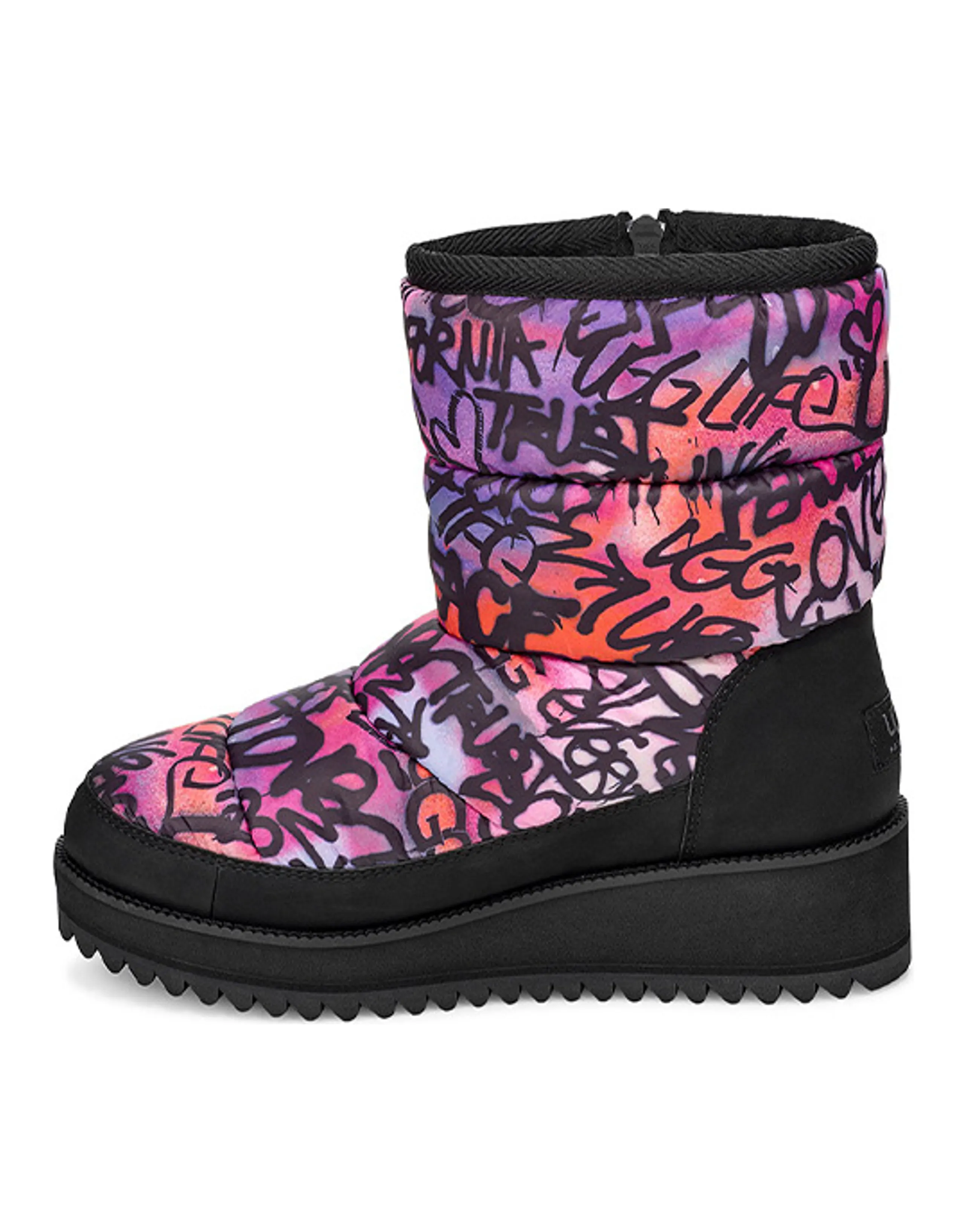UGG Ridge Graffiti Pop Purple Black Women's