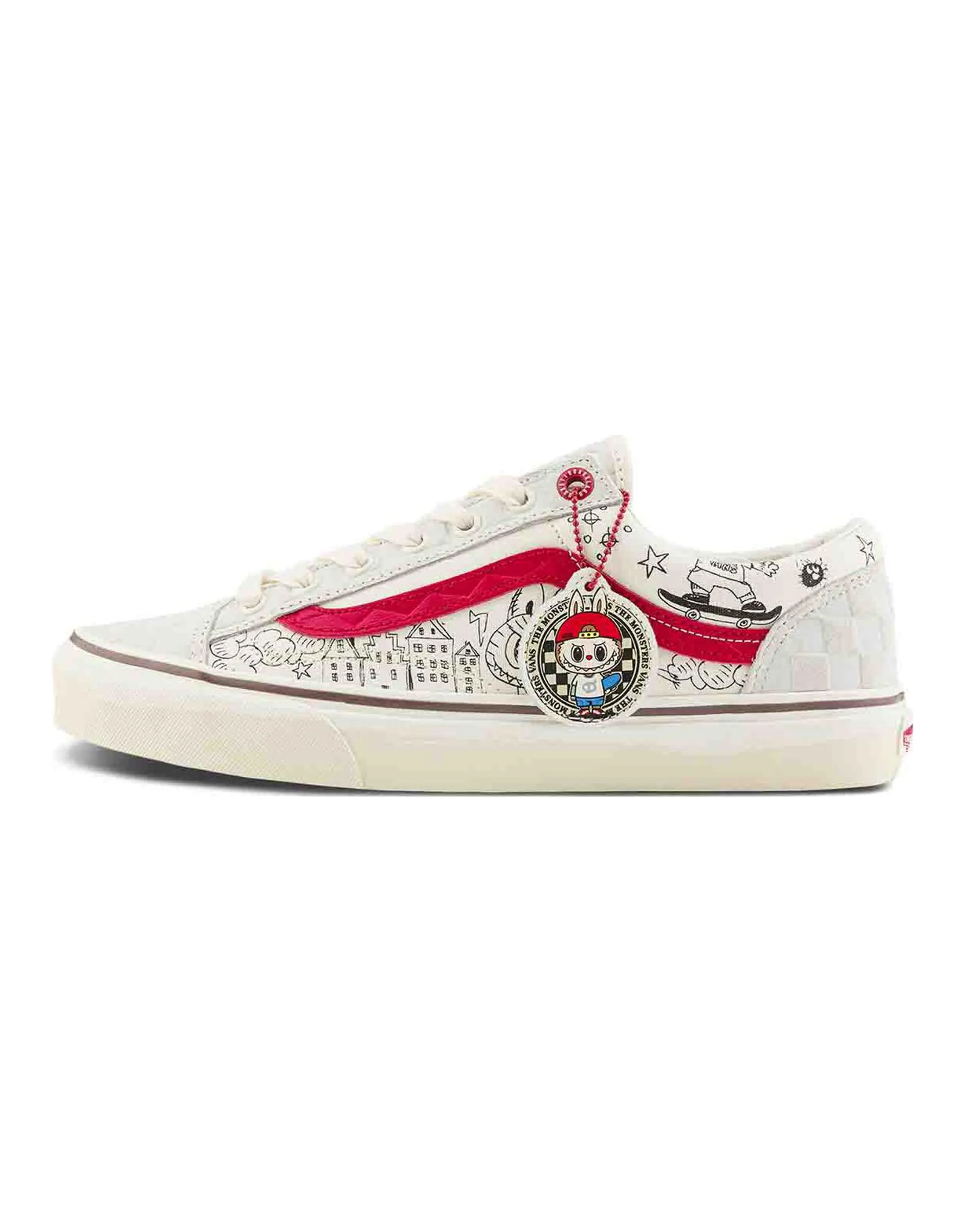 Vans Style 36 X The Monsters 'White Red'