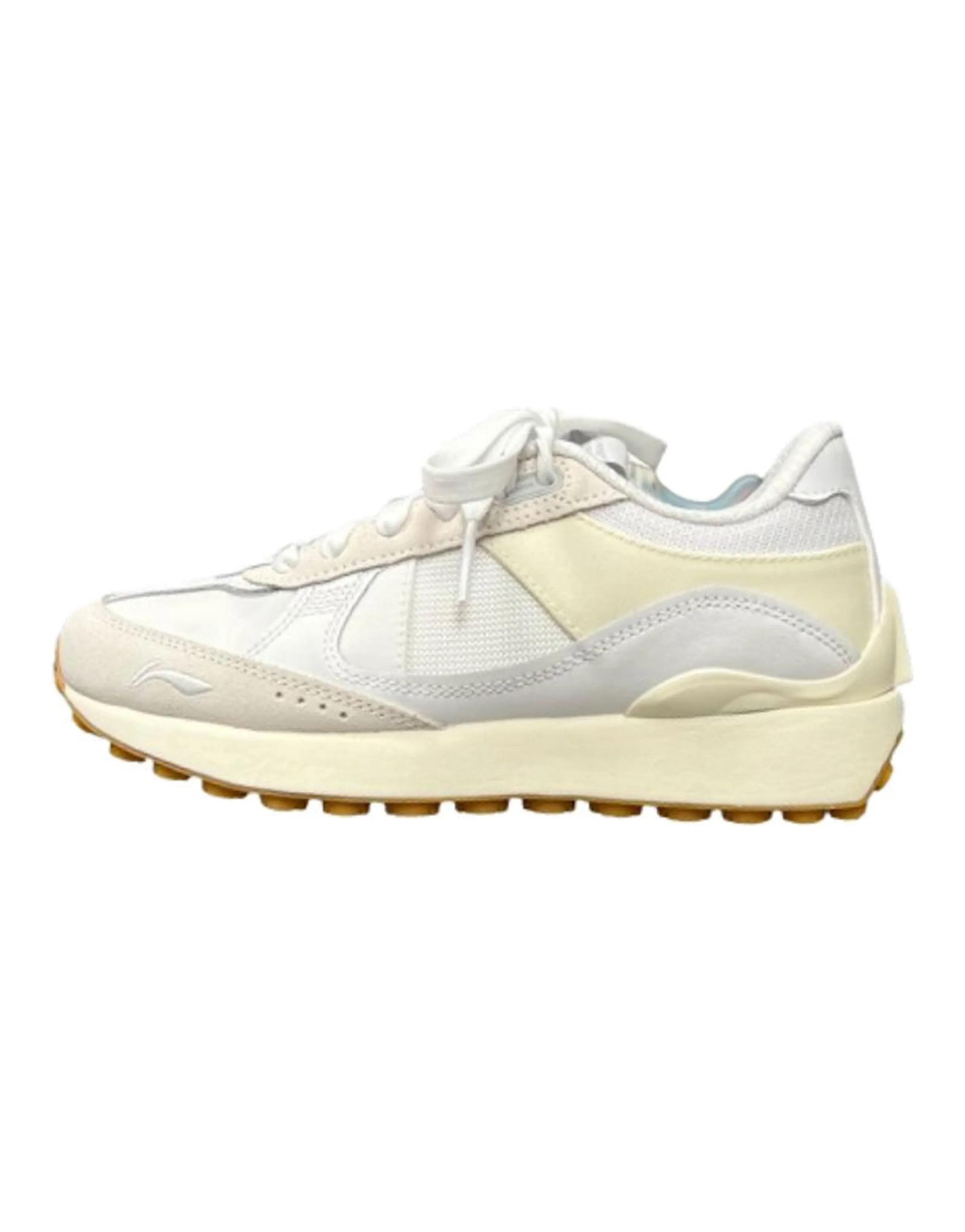 LiNing Sports Life Collection Durable Breathable Low-Top Casual Shoes Men's Ecru