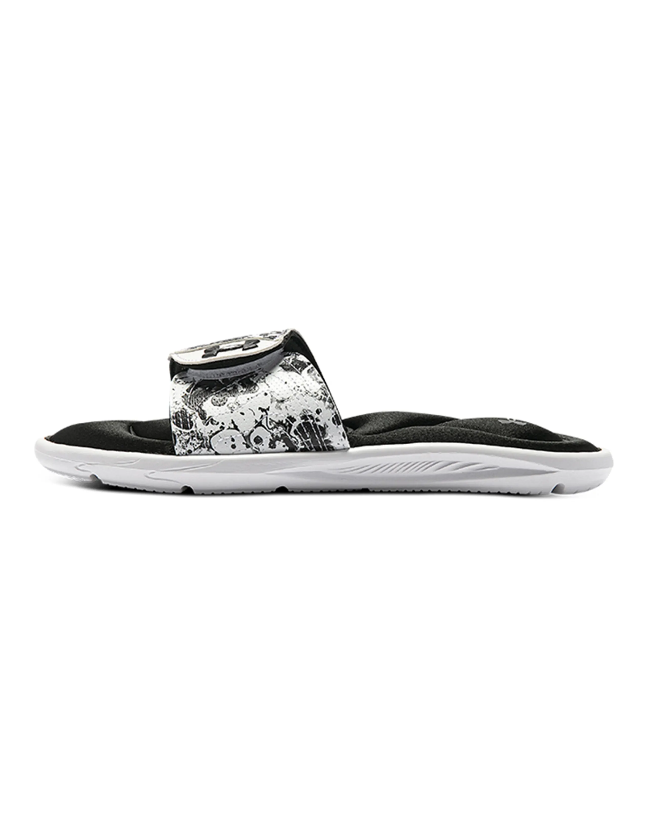 Under Armour Ignite 6 Graphic Strap Slide 'Black White' Women's