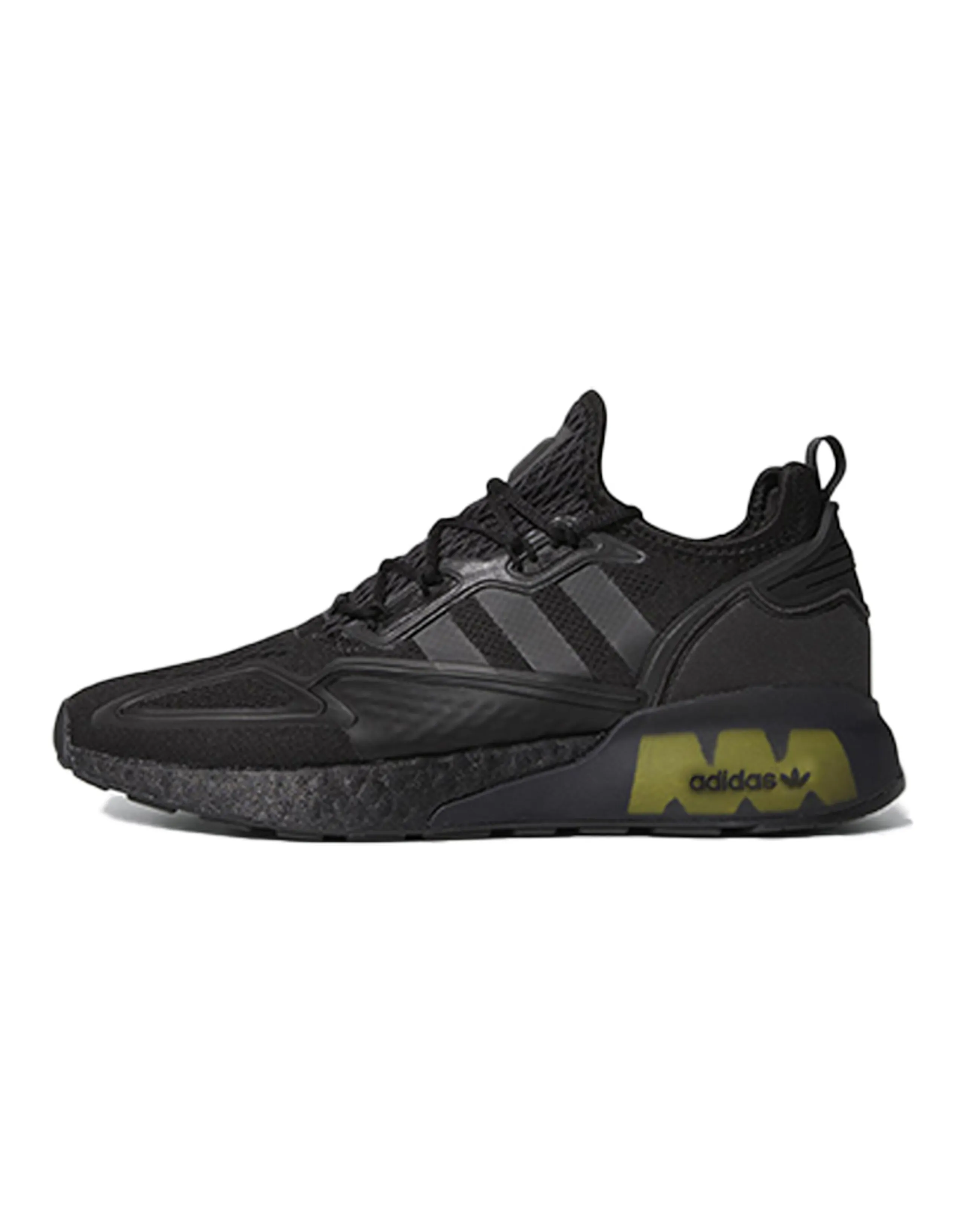 Adidas Originals Zx 2K Boost Core Black Solar Yellow