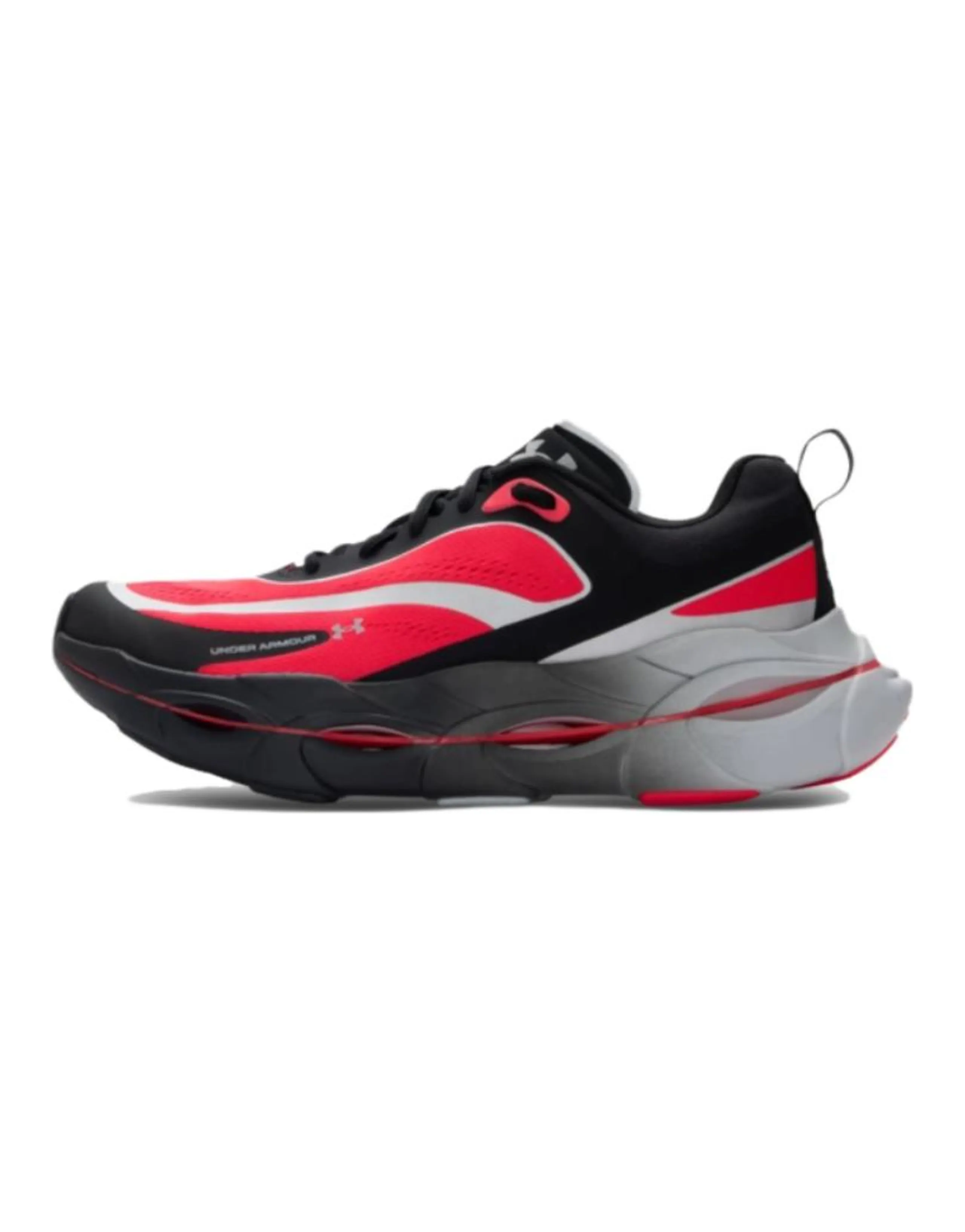 Under Armour Halo Racer Comfortable Versatile Wear-Resistant Breathable Low-Top Running Shoes Men's Black Red