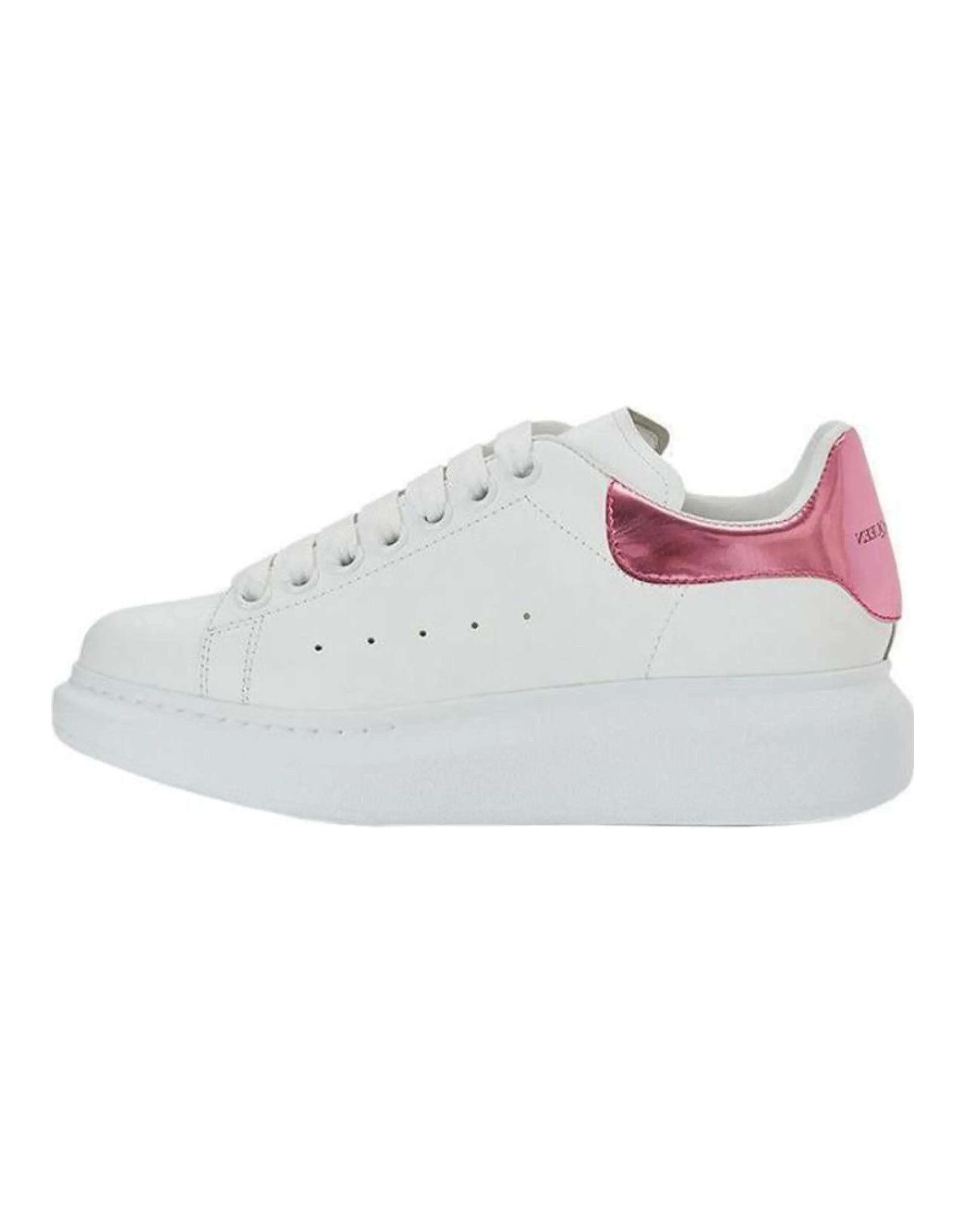Alexander McQueen Oversized Sneaker 'White Pink Metallic' Women's