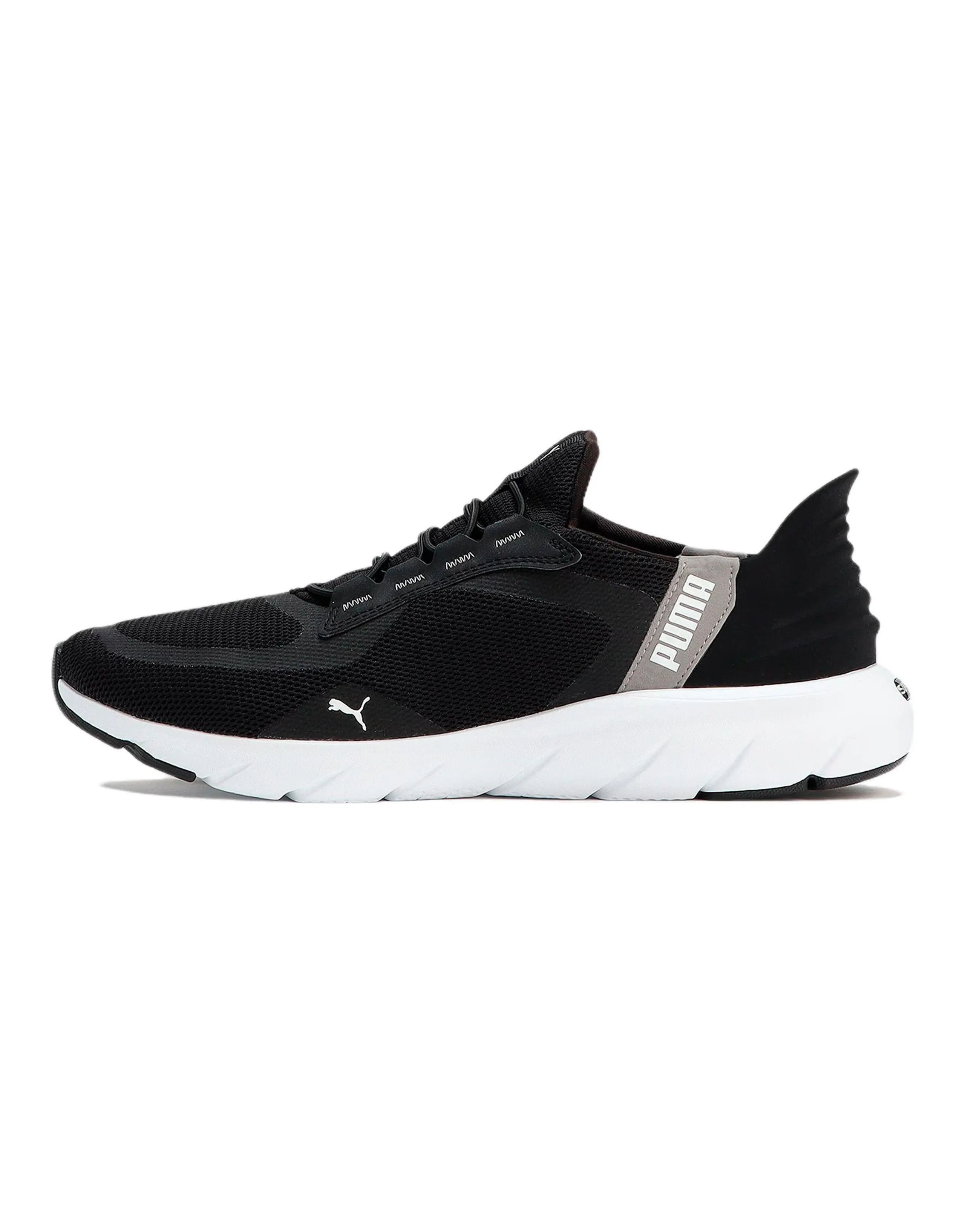 PUMA Softride Flexlace Comfortable Durable Wear-Resistant Low-Top Casual Running Shoes Unisex Black