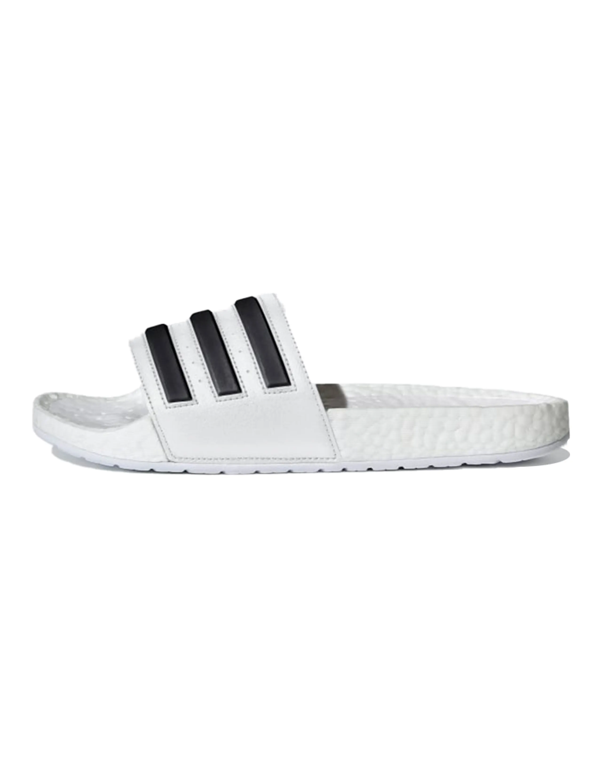 Adidas Adilette Boost Slides White Black Stripes