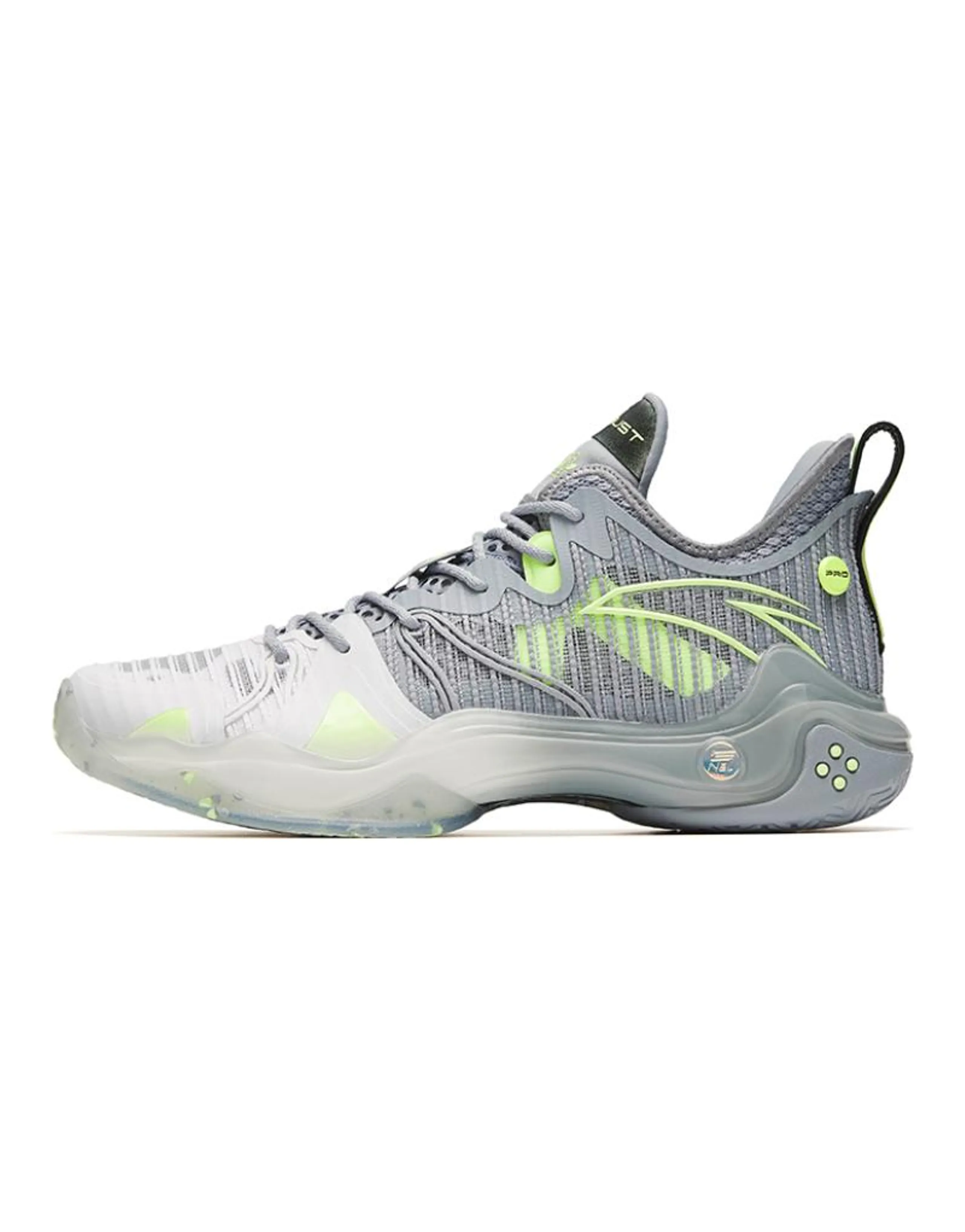 ANTA Frenzy 4 Pro Basketball Shoes Men Low-Top Gray White