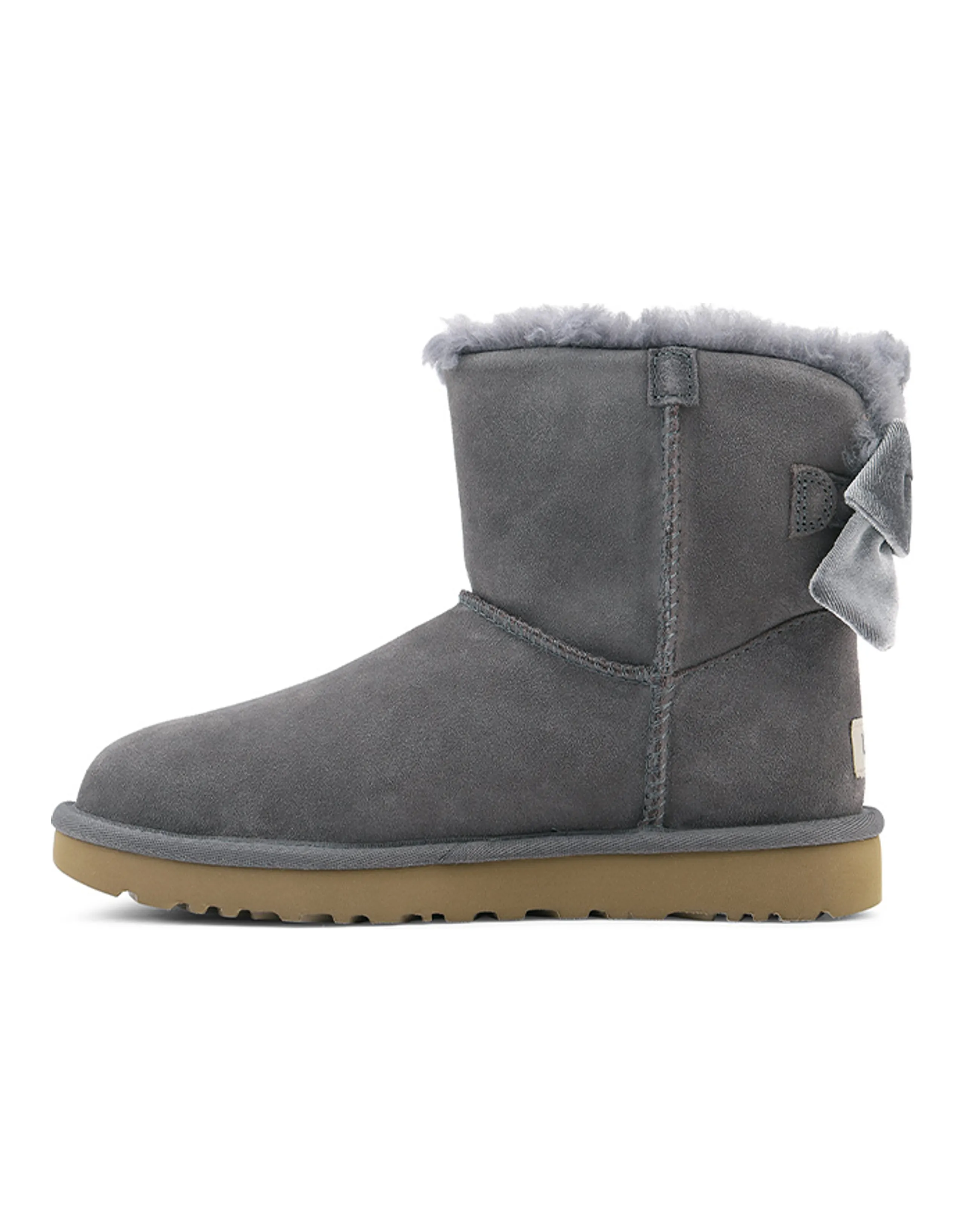 UGG Mini Bailey Bow Velvet Ribbon 2.0 'Purple Grey' Women's
