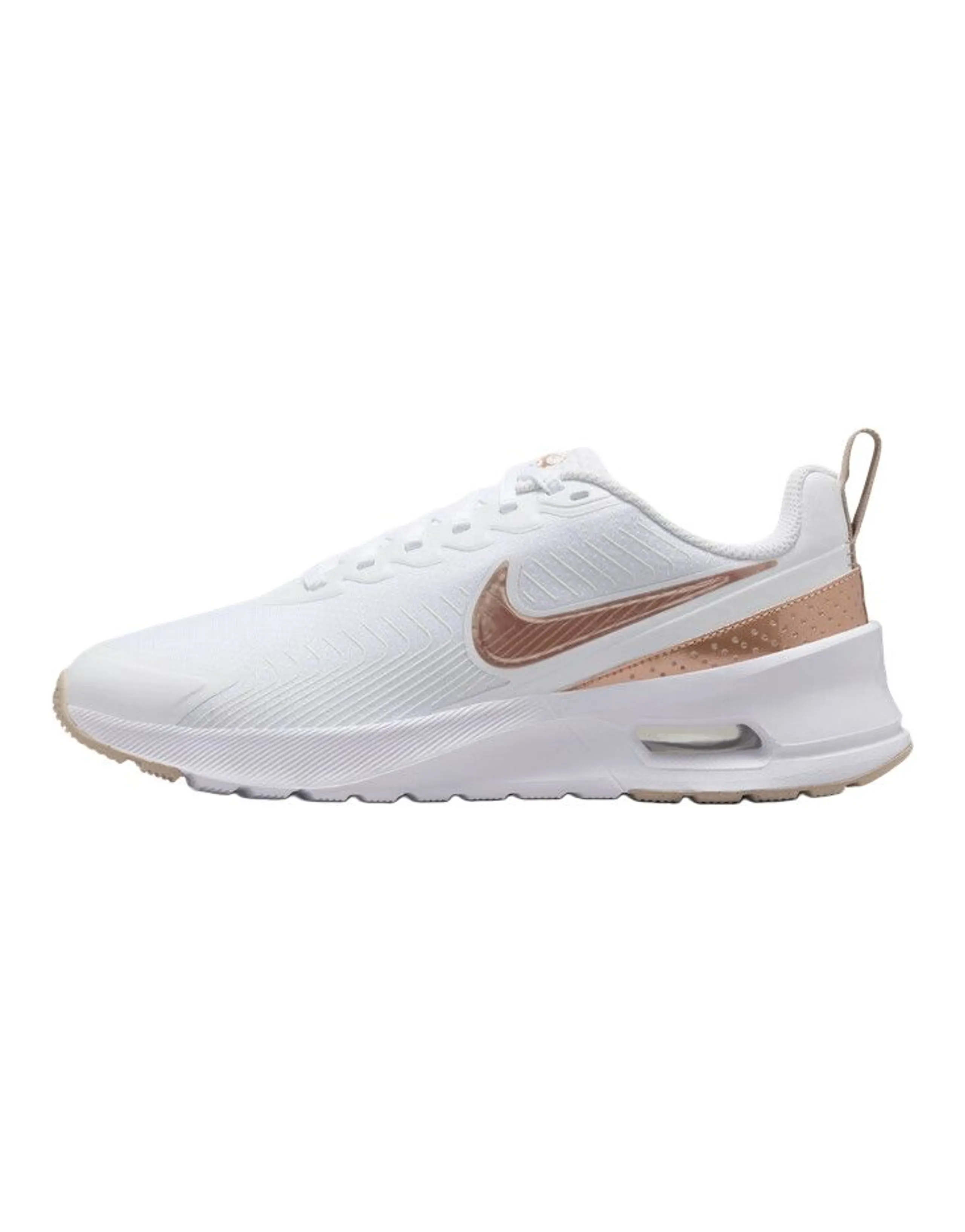 Nike Air Max Nuaxis White Sand Black Metallic Red Bronze Women's