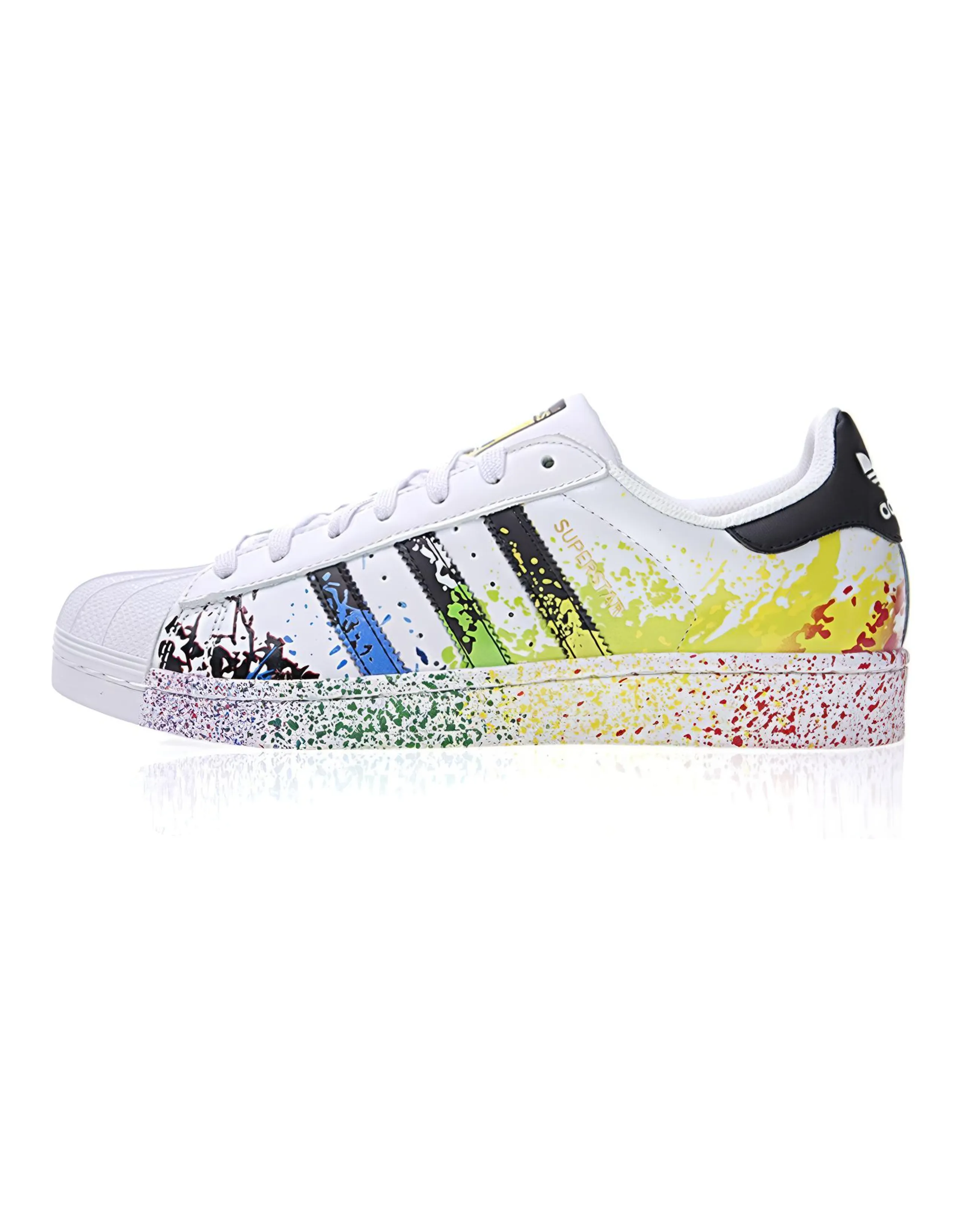 Adidas Originals Superstar Pride Shoes 'White Black Multi Color'