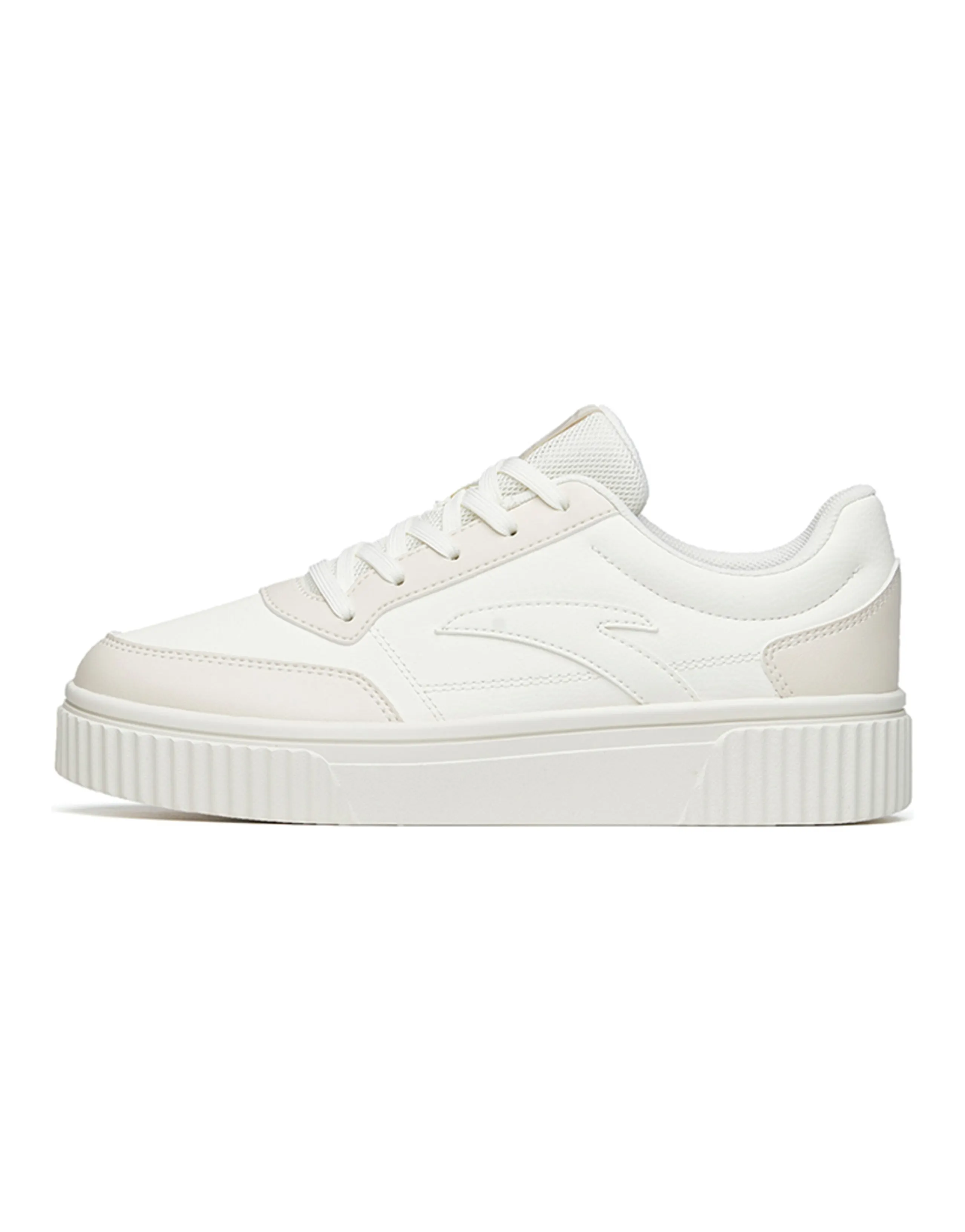 ANTA Women's Thick-Soled Skate Low 'White Light Pink'