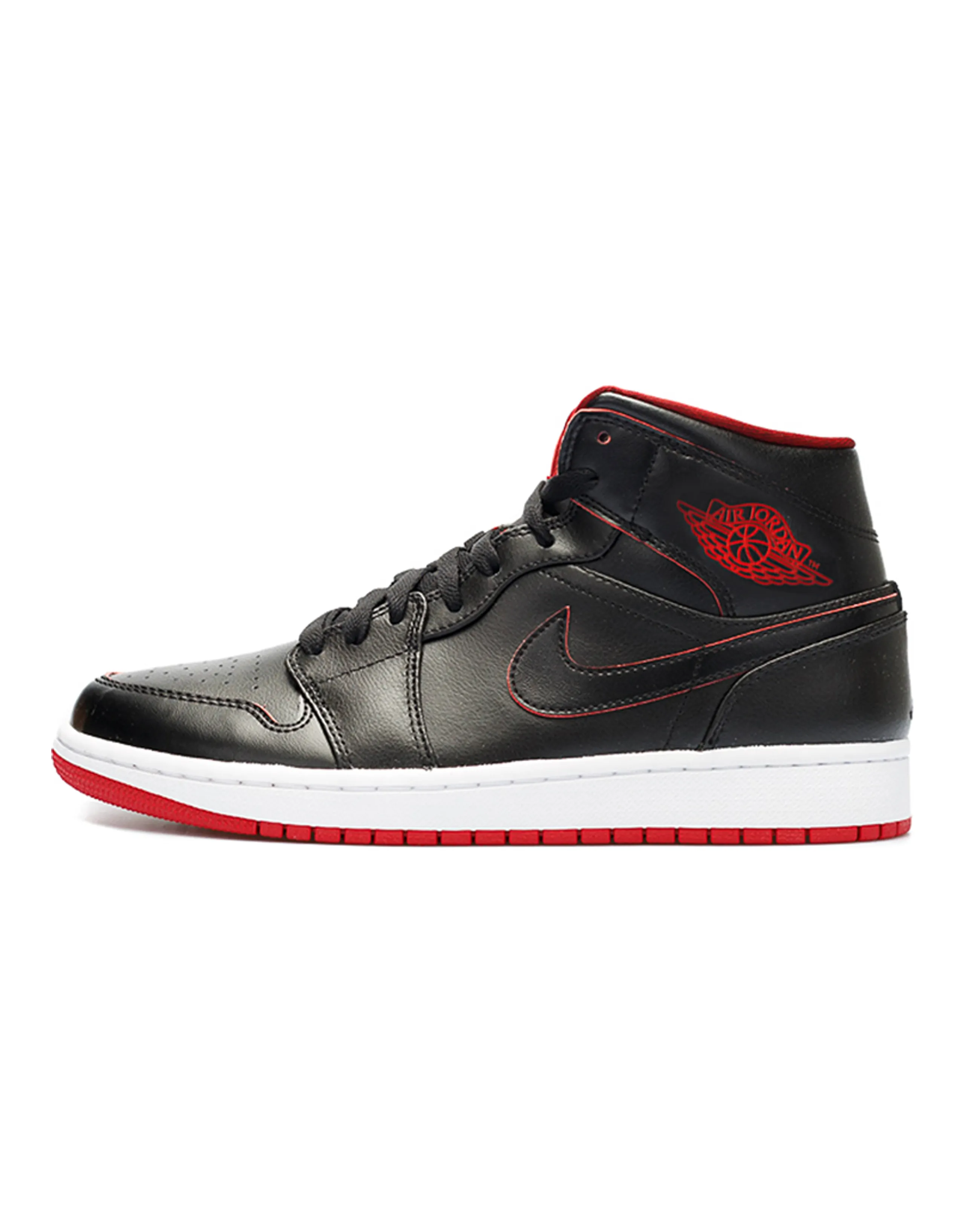 Jordan 1 Retro Mid Black Red White