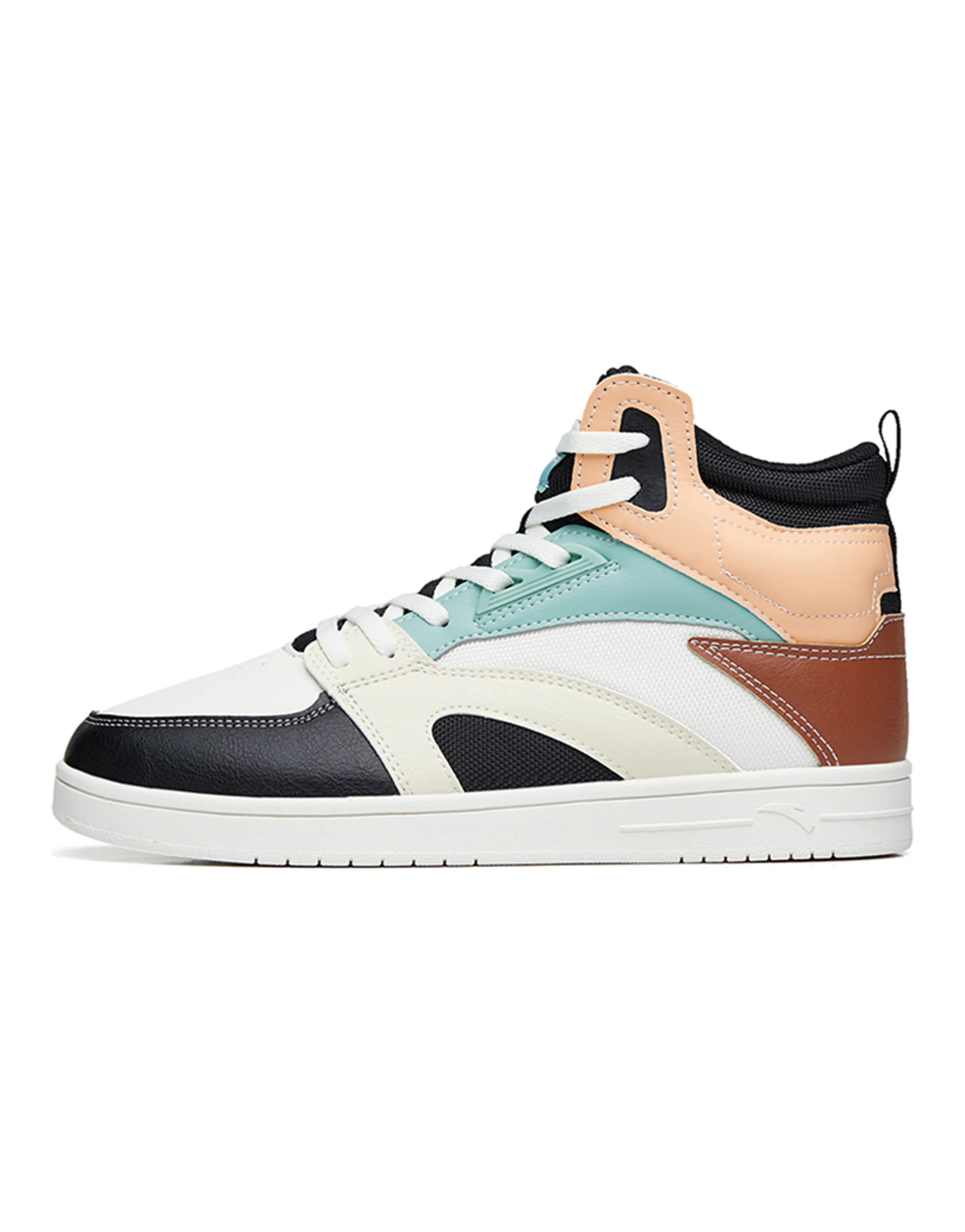 Anta Street Naughty High-Top Skateboard Shoes Women's White Black