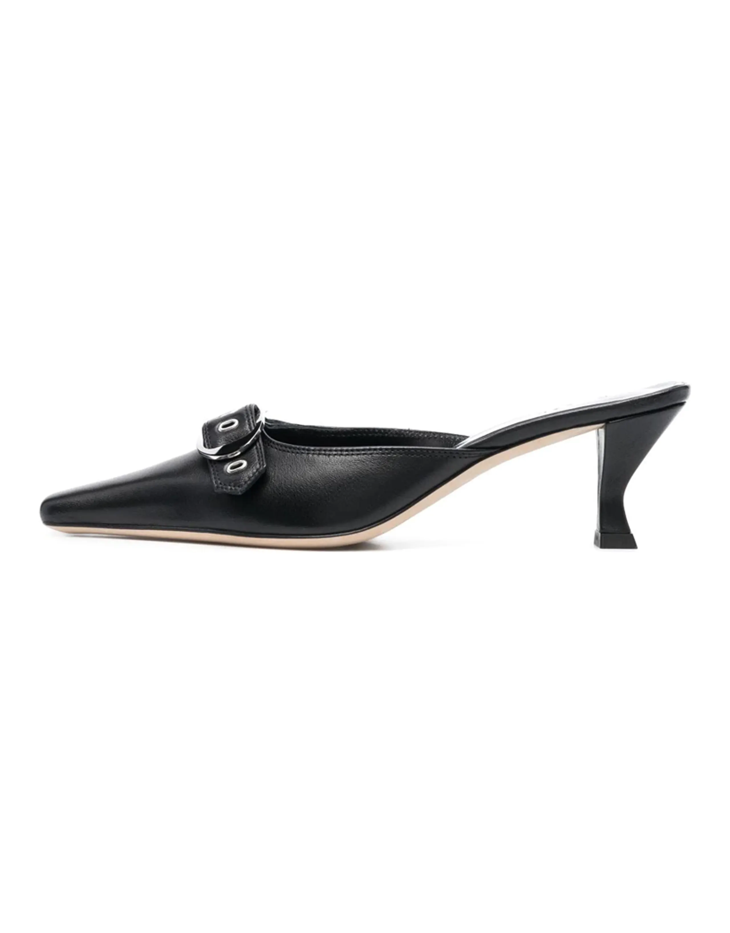 By Far Pointed Slip-On Mule Women's Black