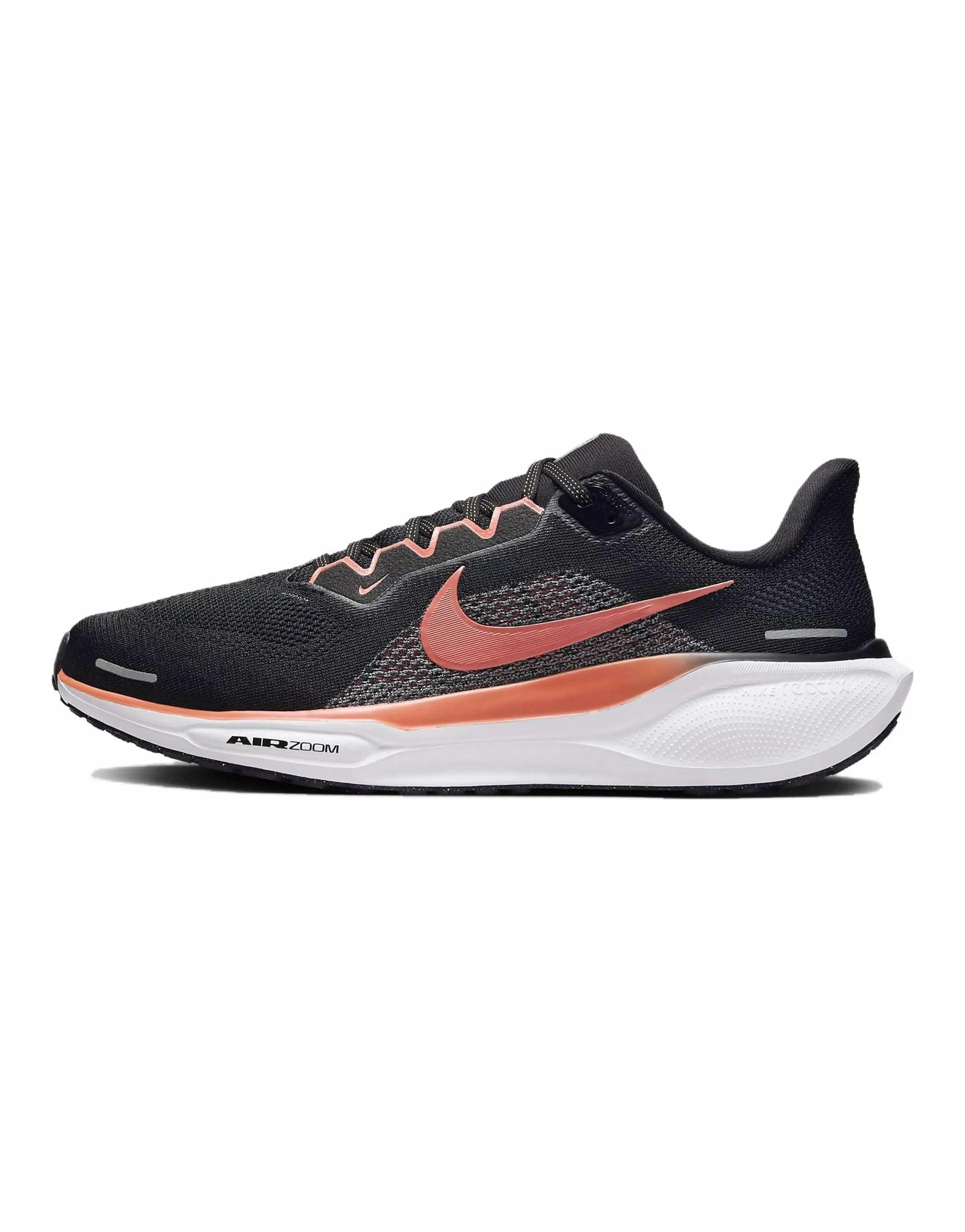 Nike Pegasus 41 Abrasion Resistant Low Top Running Shoes Men's Black Orange