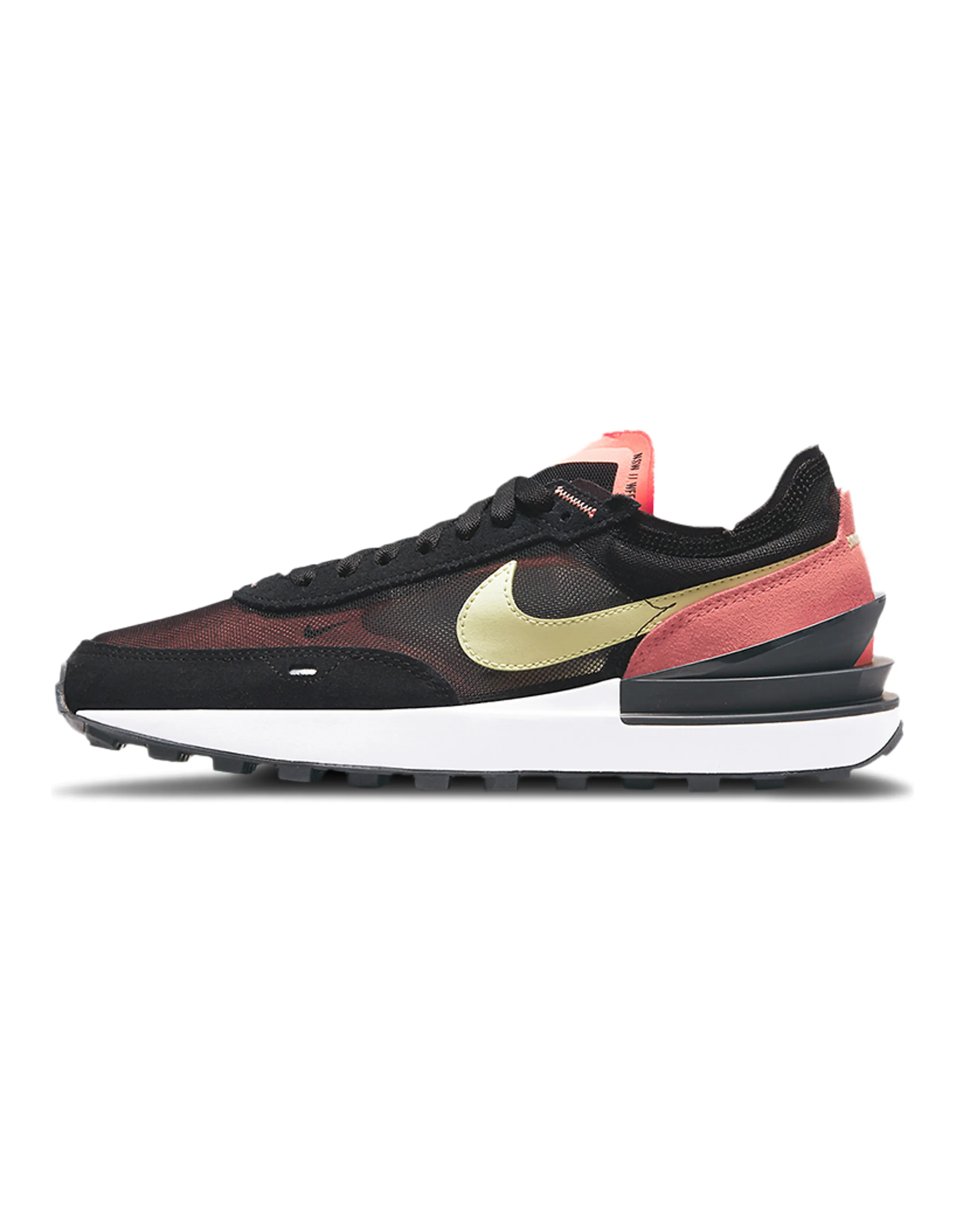 Nike Waffle One Black Lime Ice Magic Ember Women's
