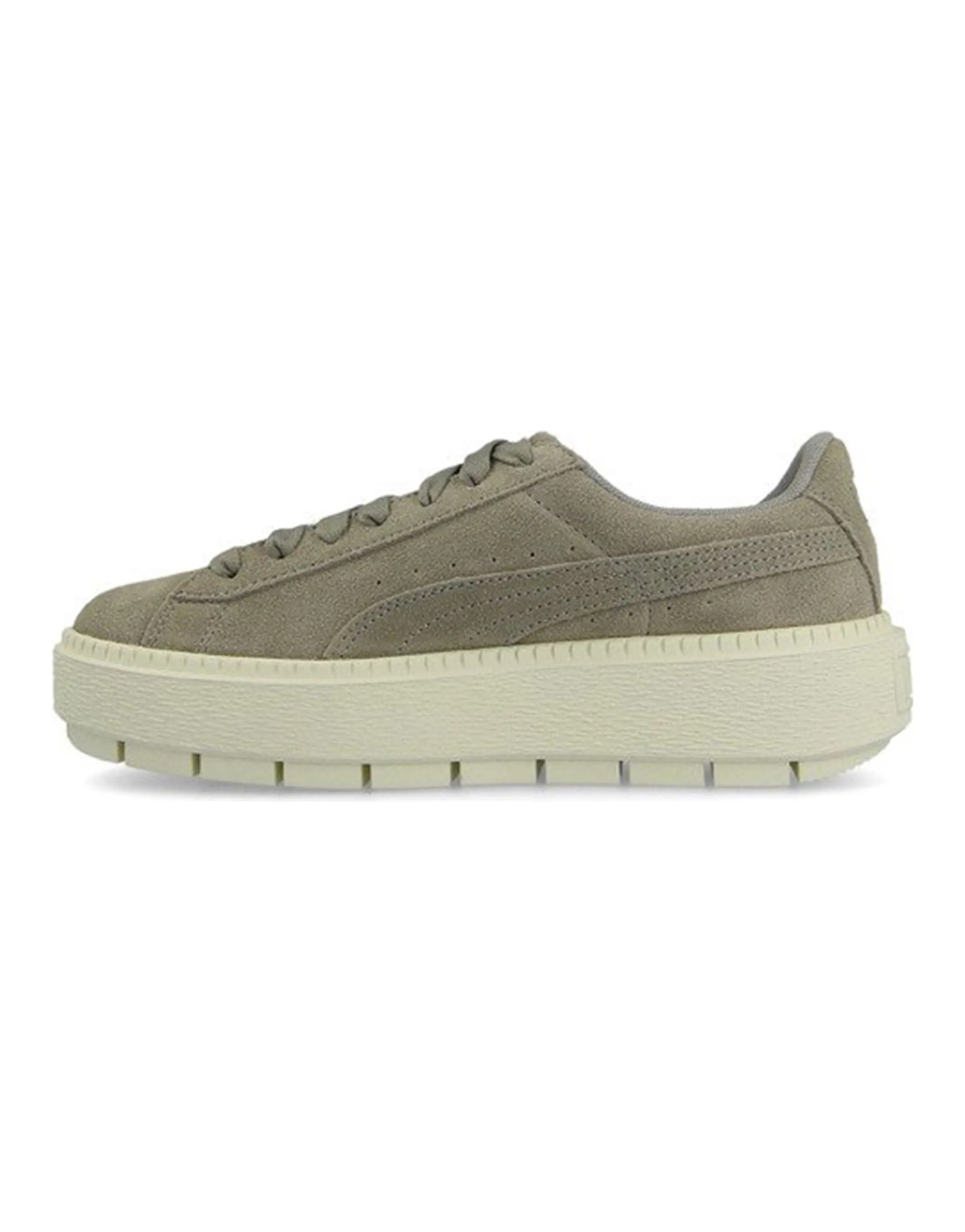PUMA Platform Trace Low Tops Casual Skateboarding Shoes Green Women's