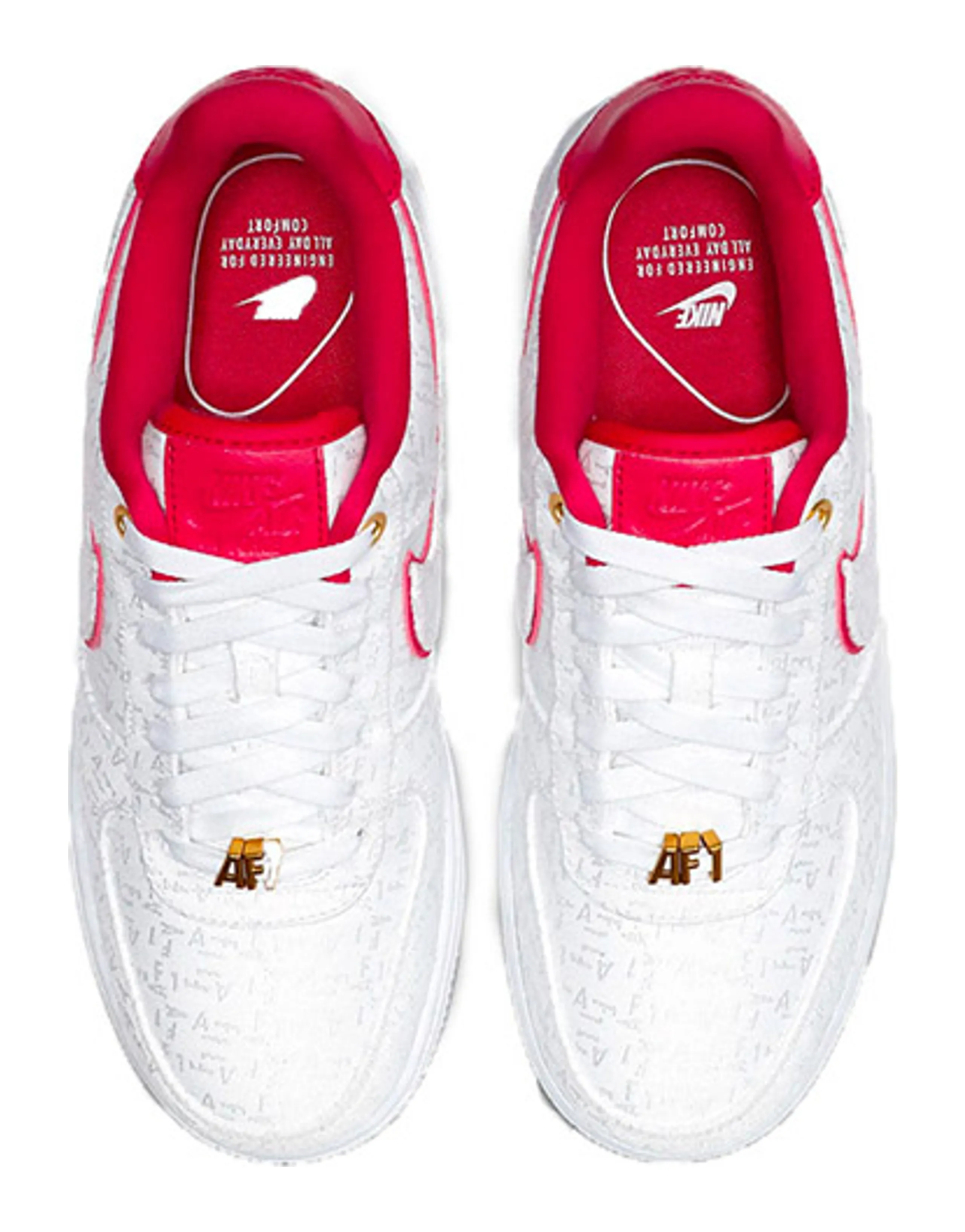 Nike Air Force 1 Low Lux White Red Women's
