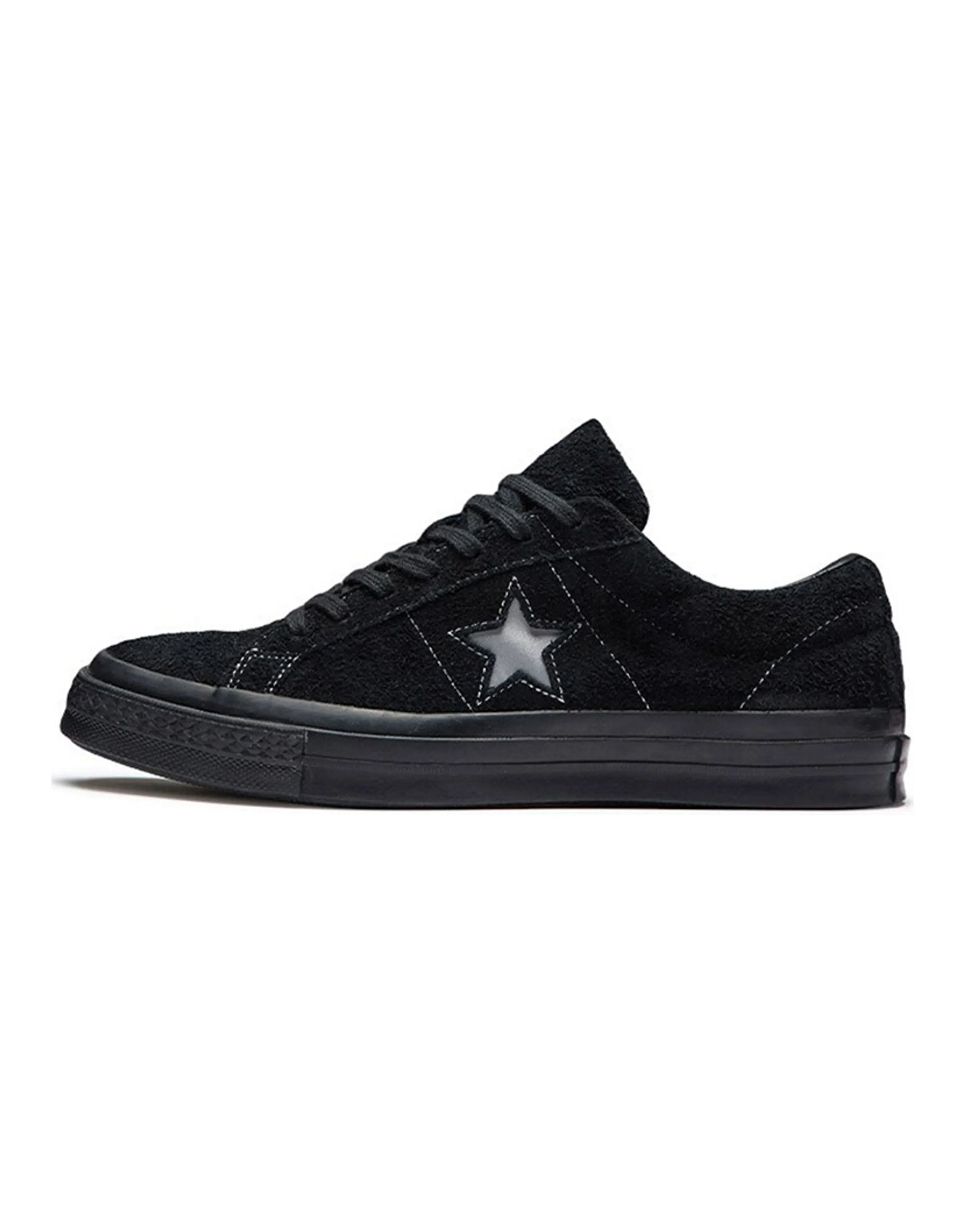 Converse One Star Suede OX Slip-Resistant Lightweight Breathable Low-Top Skateboard Shoes Unisex Black