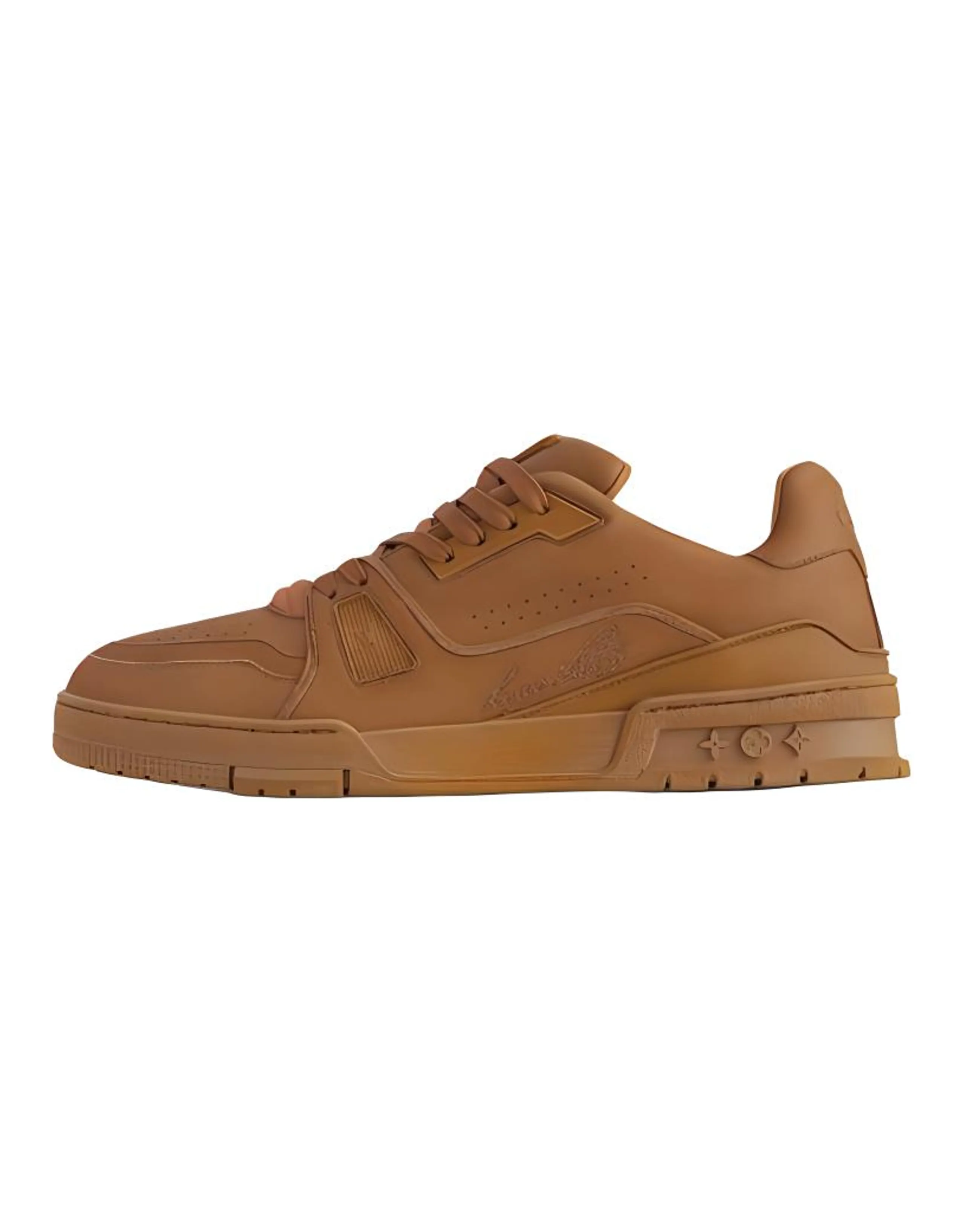 LOUIS VUITTON Trainer Low-Top Skateboard Shoes Men's Brown