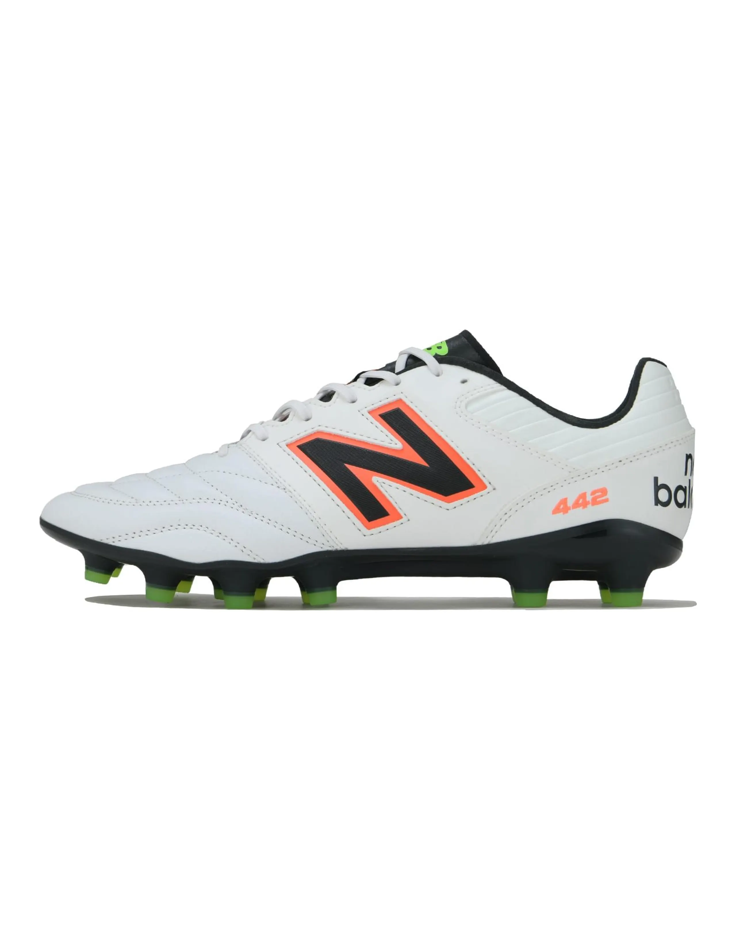 New Balance 442 V2 Pro HG Rubber Short Studs Anti-Slip Wear-Resistant Soccer Shoes Unisex White