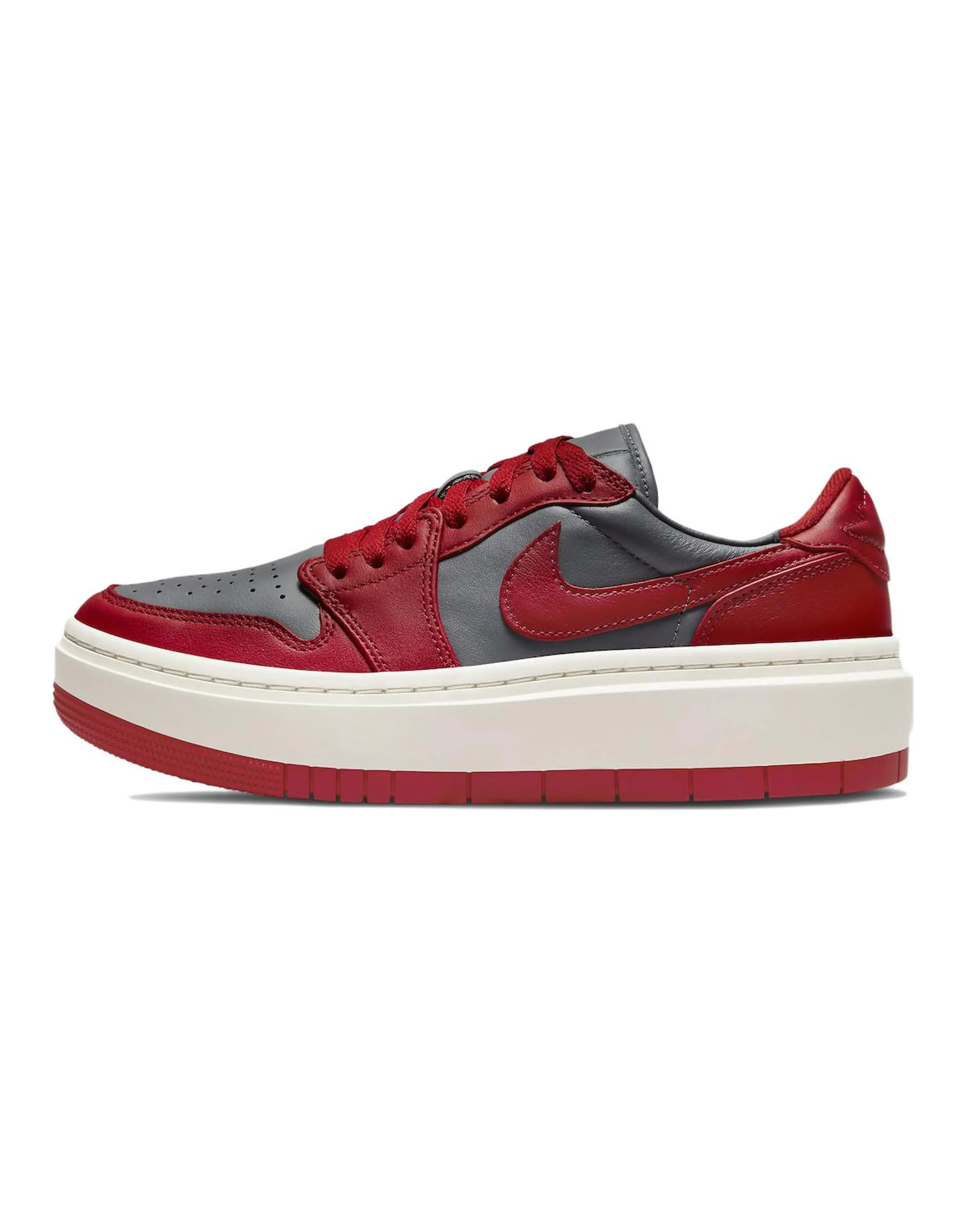 JORDAN 1 Elevate Low Dark Grey Varsity Red Women's