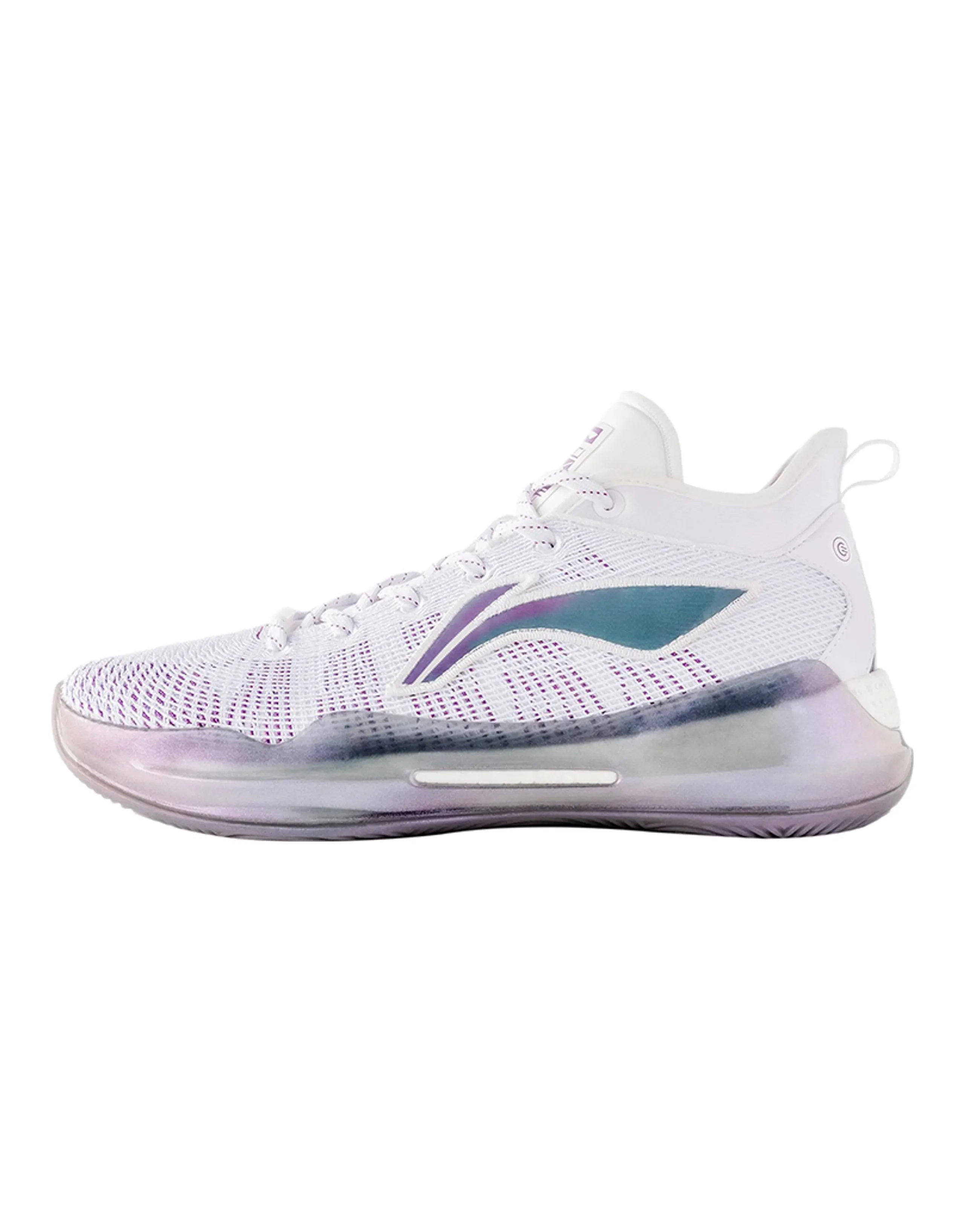 LINING YuShuai 13 Basketball Shoes Men Low-Top Standard White/Roman Purple