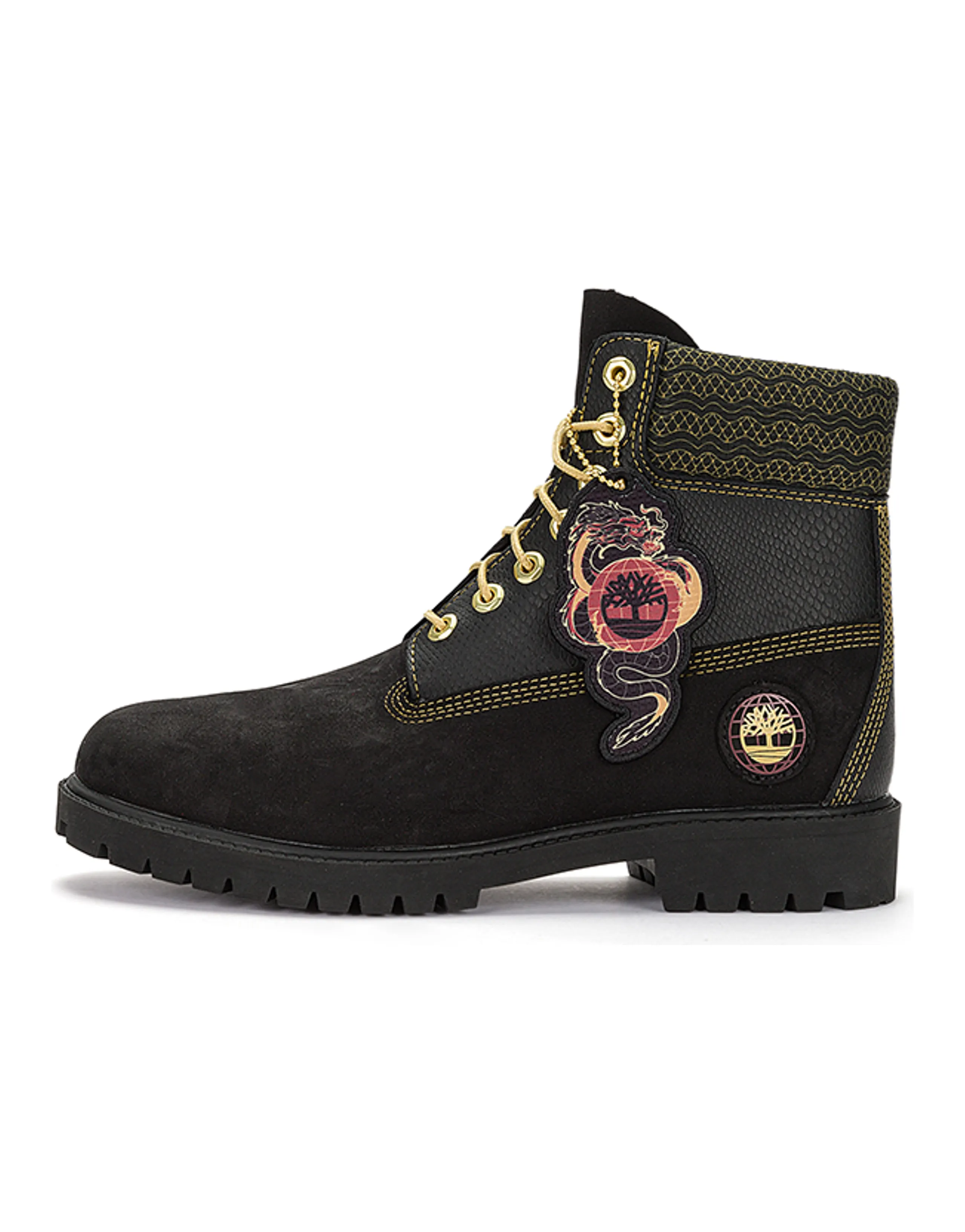 Timberland Chinese New Year 6 Inch Lace Up Boots 'Black Nubuck'