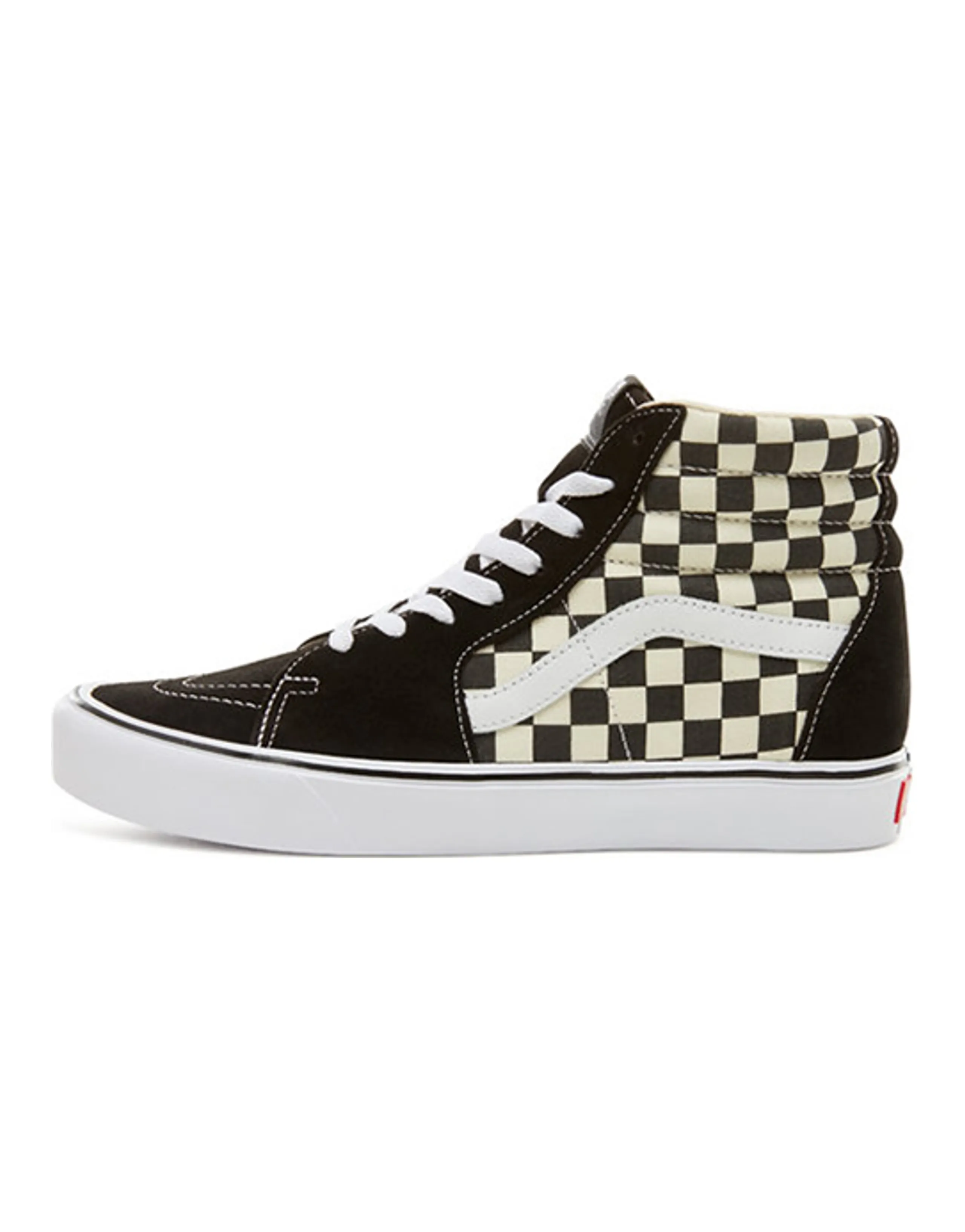 Vans SK8 Hi Lite Black White Checkerboard
