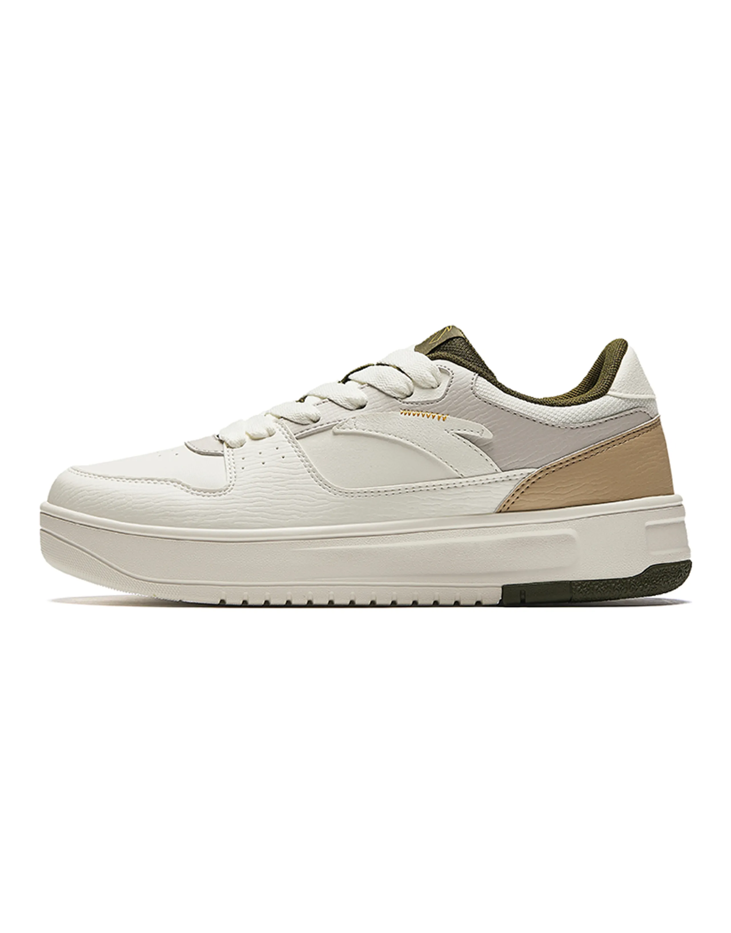 Anta Lightweight White Sneakers Height Increasing Lightweight Low-Top Skateboard Shoes Men's One Gray