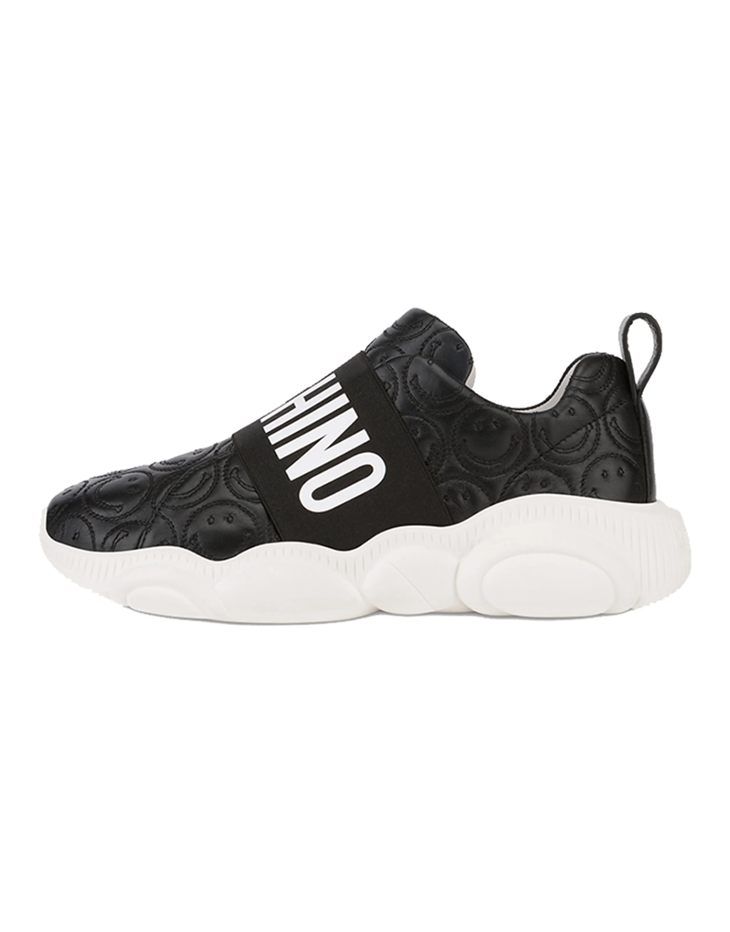 MOSCHINO Low-Top Sports Casual Shoes Women's Black White