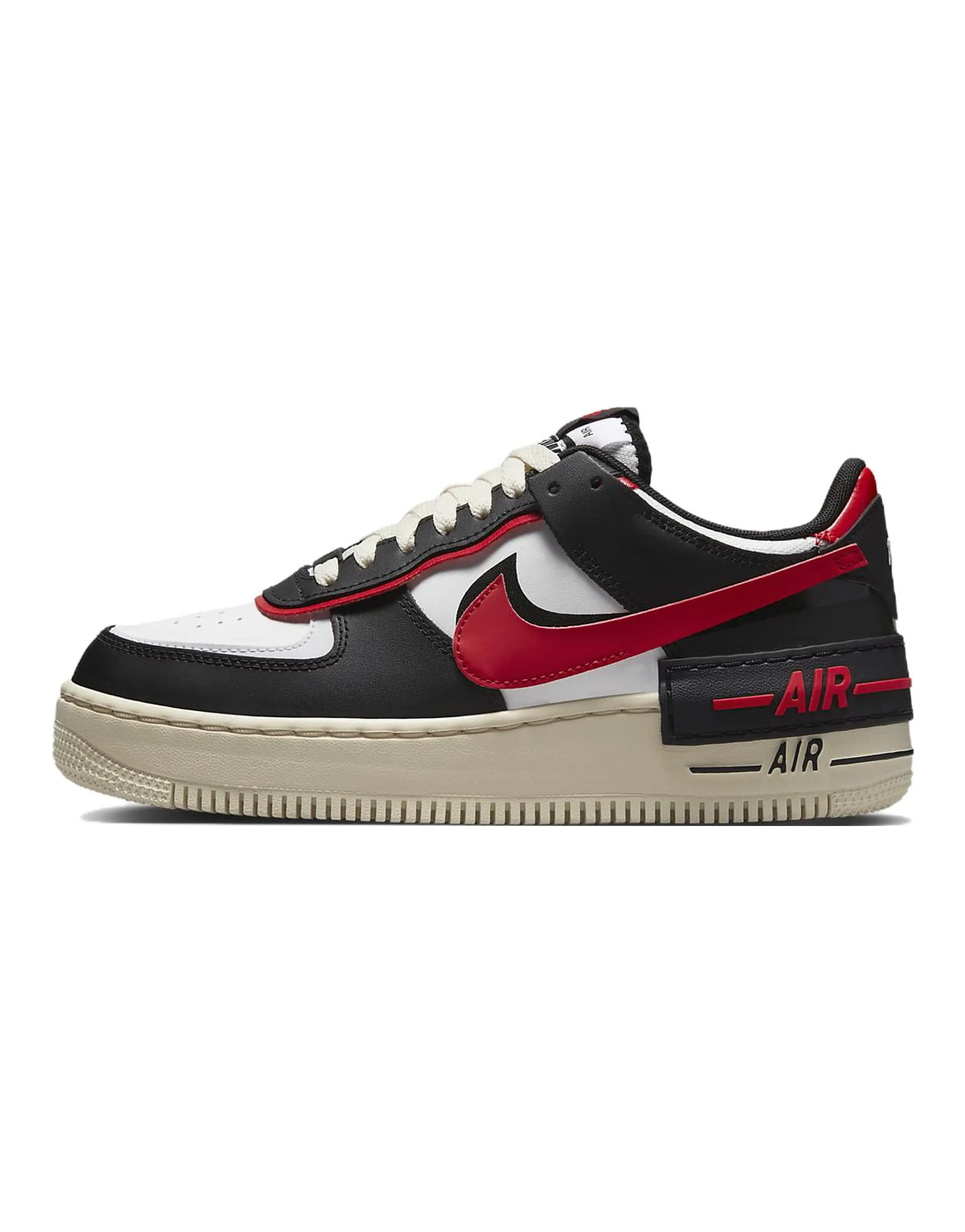 Nike Air Force 1 Low Shadow Summit White University Red Black Women's