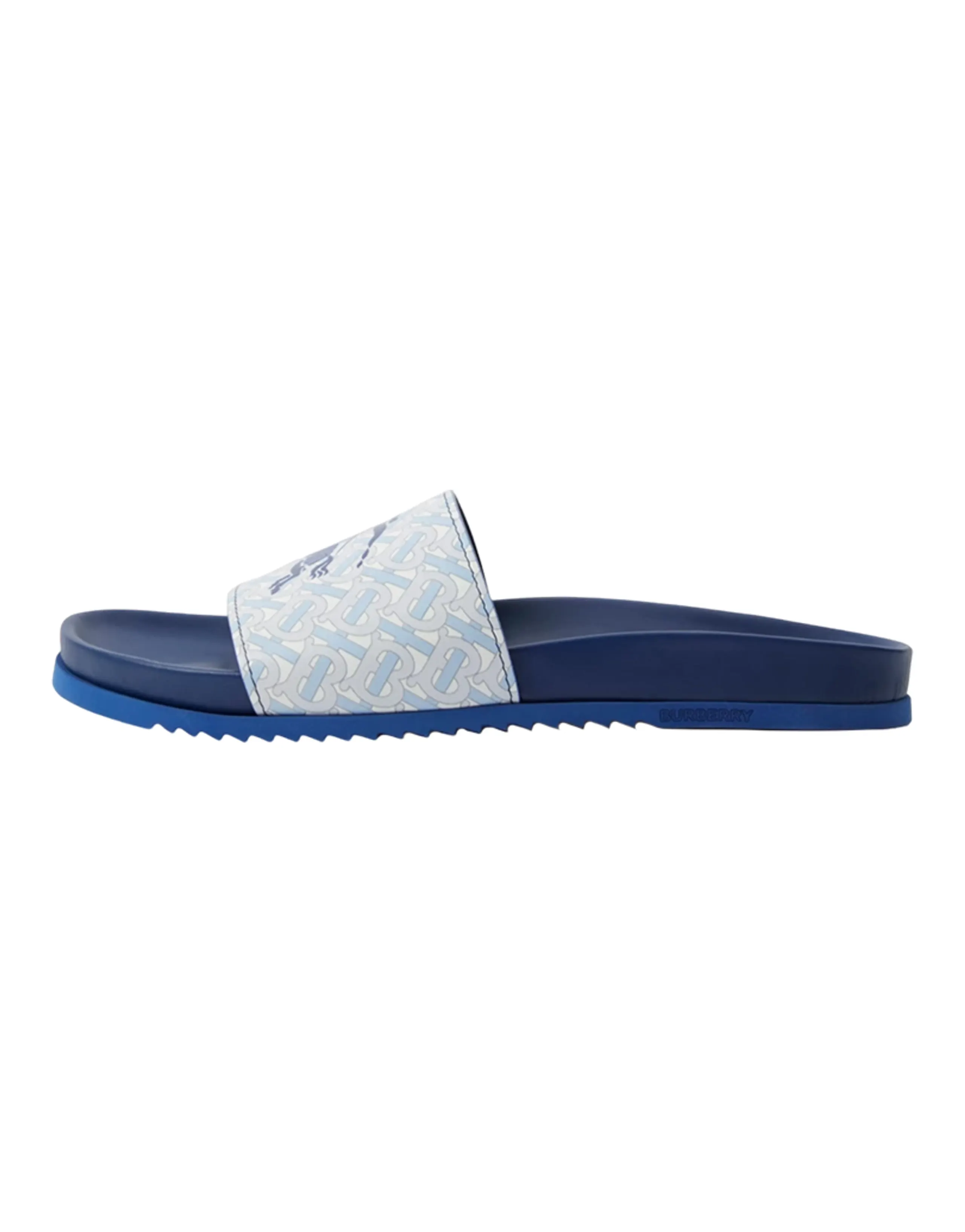 Burberry EKD Monogram-print Leather Slides