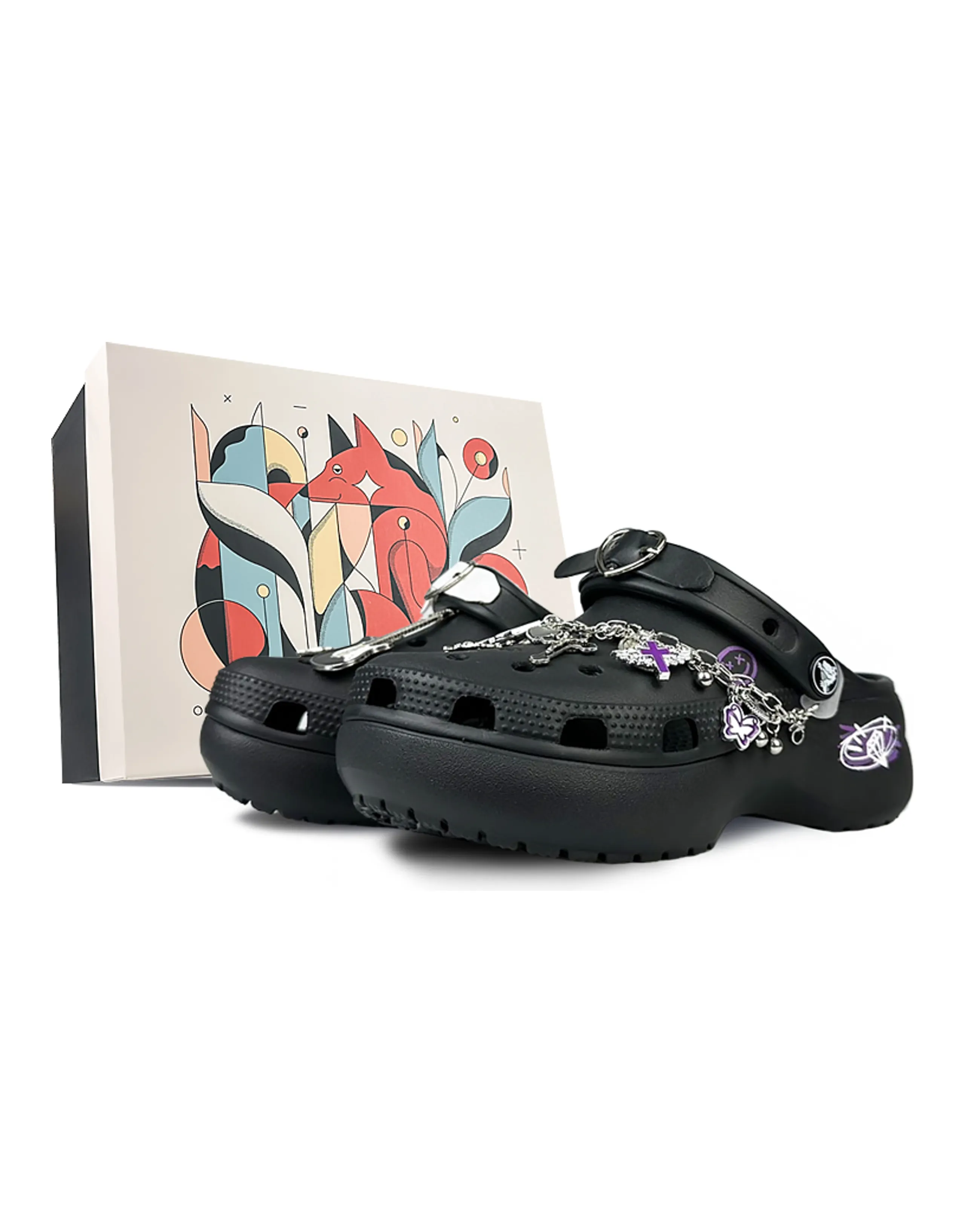 Crocs Classic Clog Clogs Women's Black Pink
