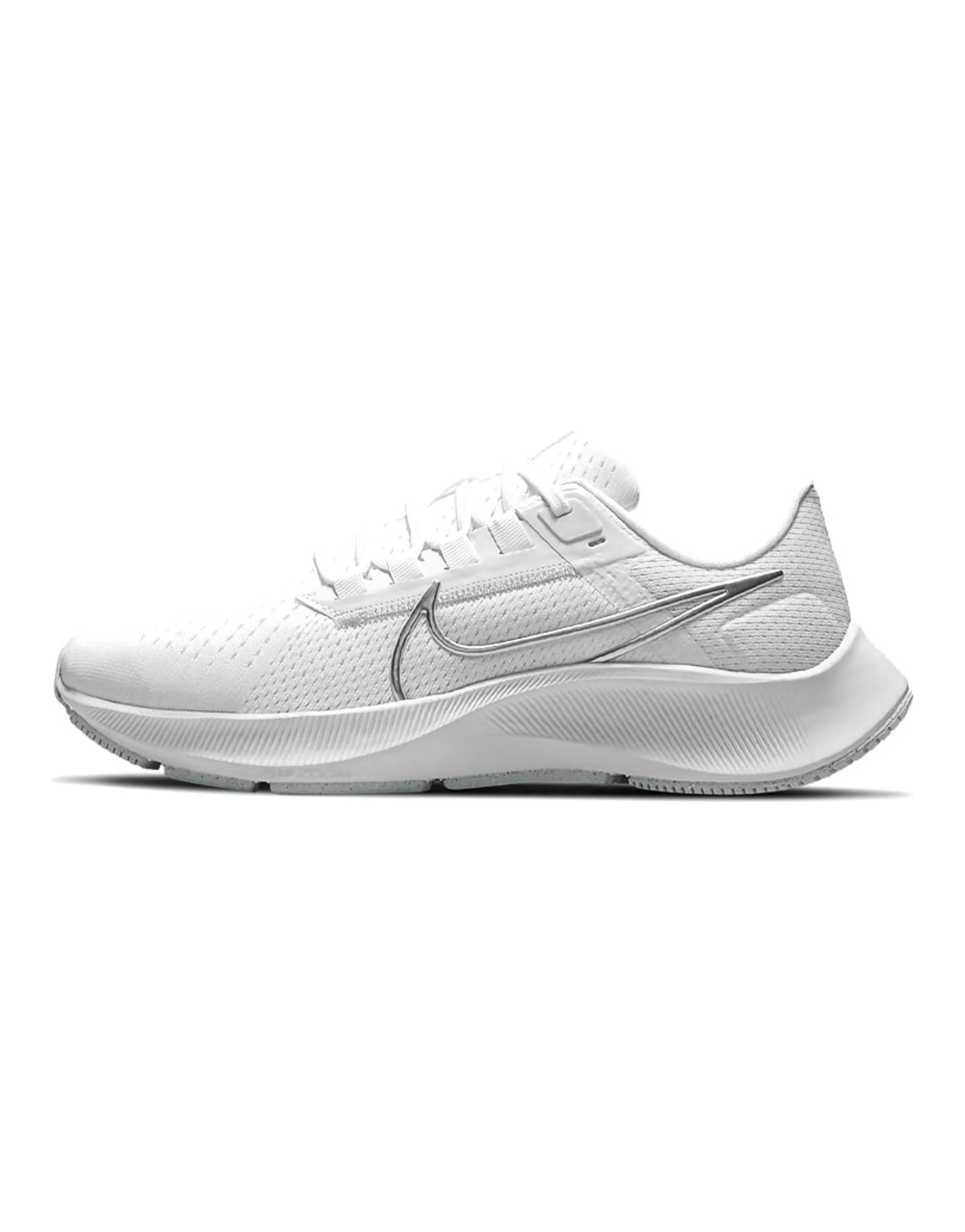 Nike Air Zoom Pegasus 38 White Metallic Silver Women's