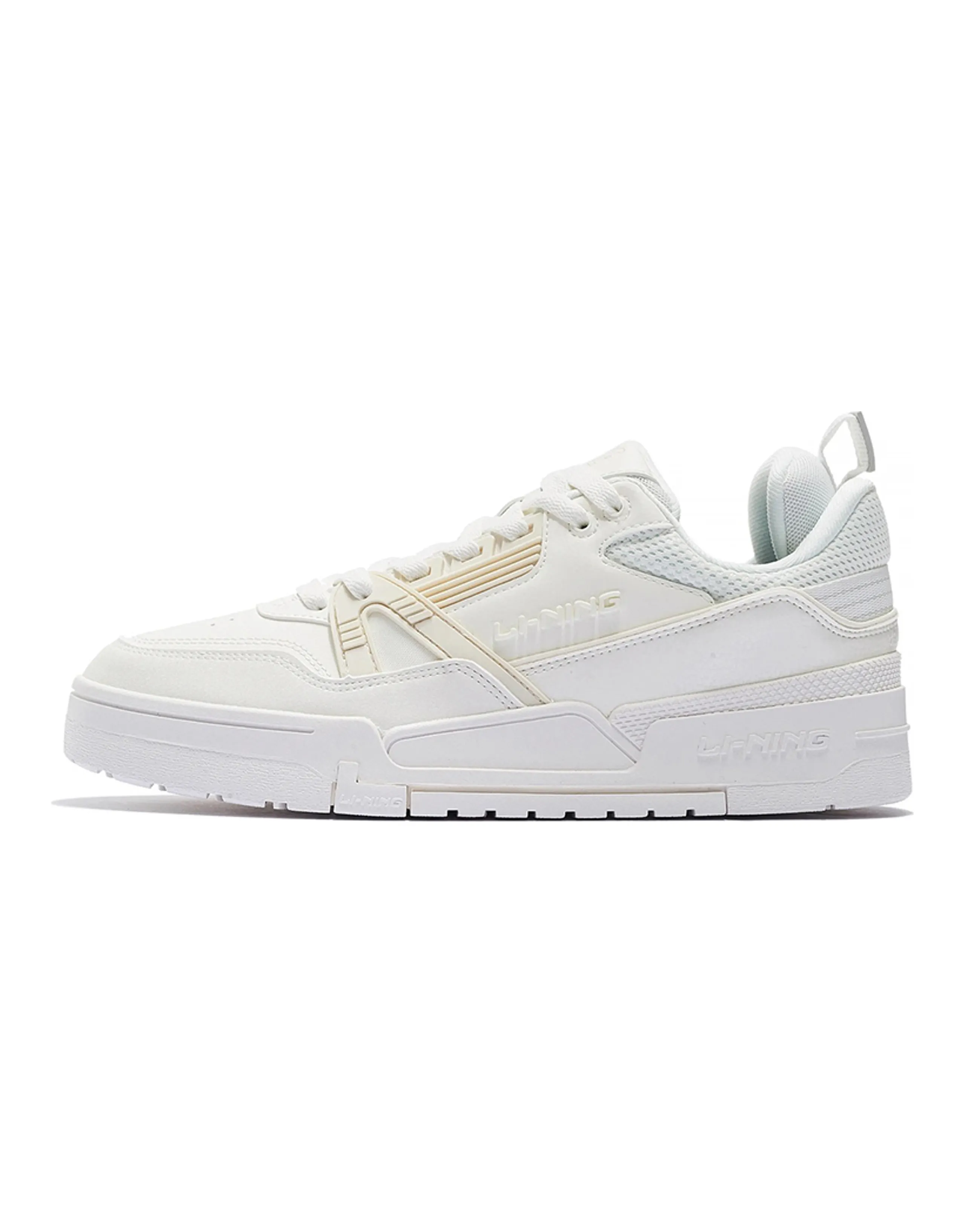LiNing 001 BTC BTC Non-slip Lightweight Low-Top Skateboard Shoes Men's White