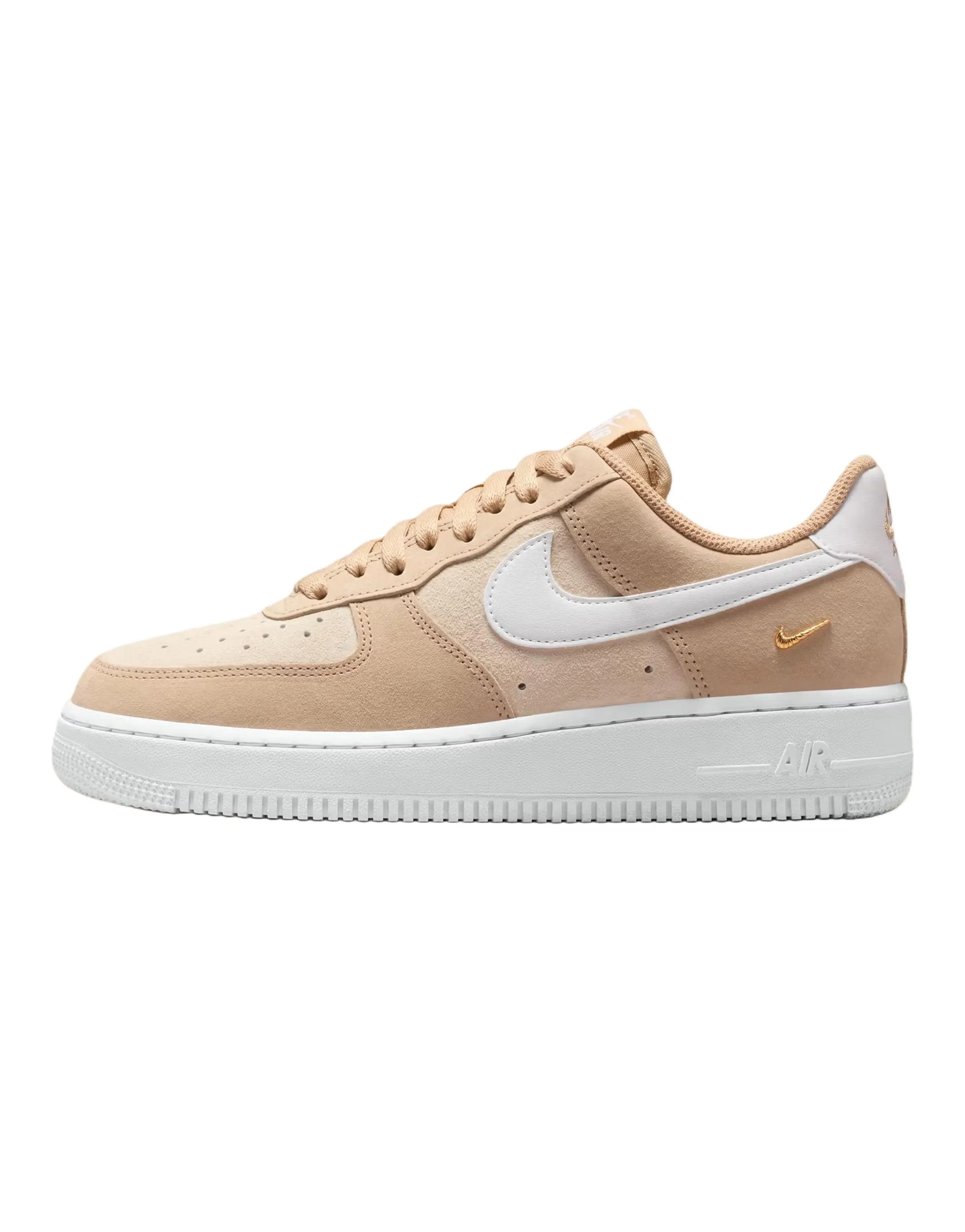 Nike Air Force 1 Comfortable Fit Low-Top Sneakers Unisex Oatmeal Brown