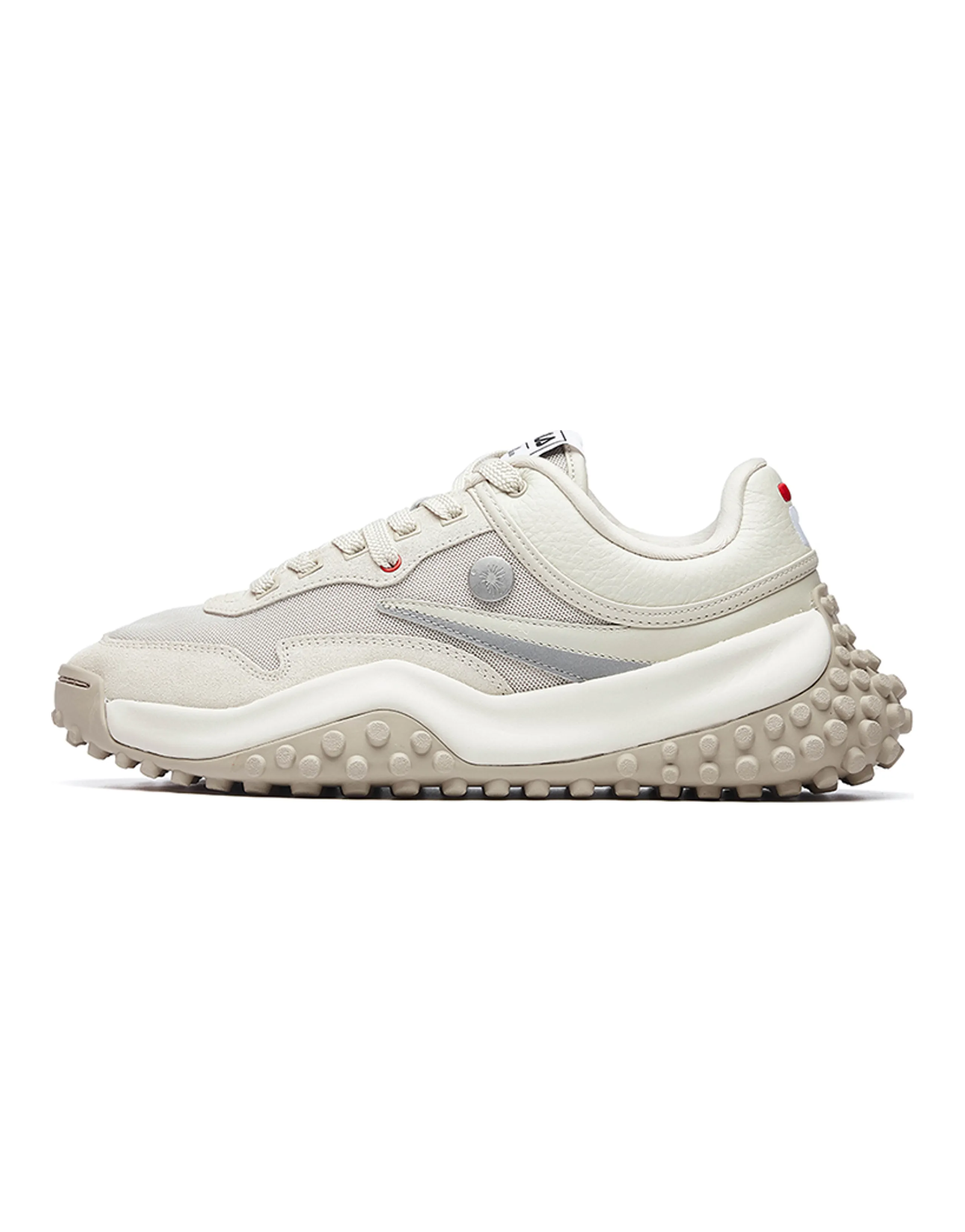 Mihara x FILA T1 Cushioned Slip-Resistant Lightweight Low-Top Chunky Sneakers Men's Sandshell Color
