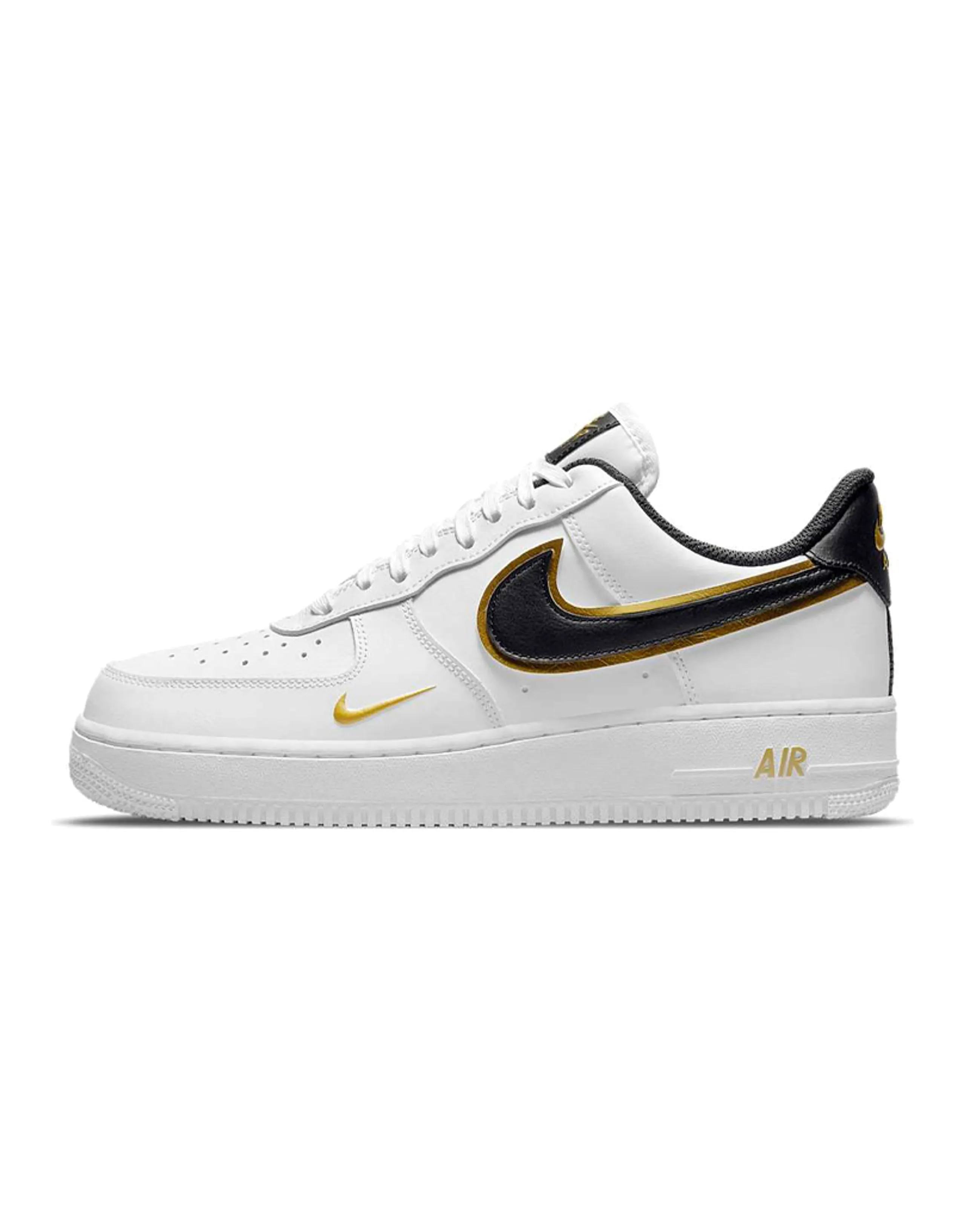 Nike Air Force 1 Low '07 LV8 Double Swoosh White Metallic Gold