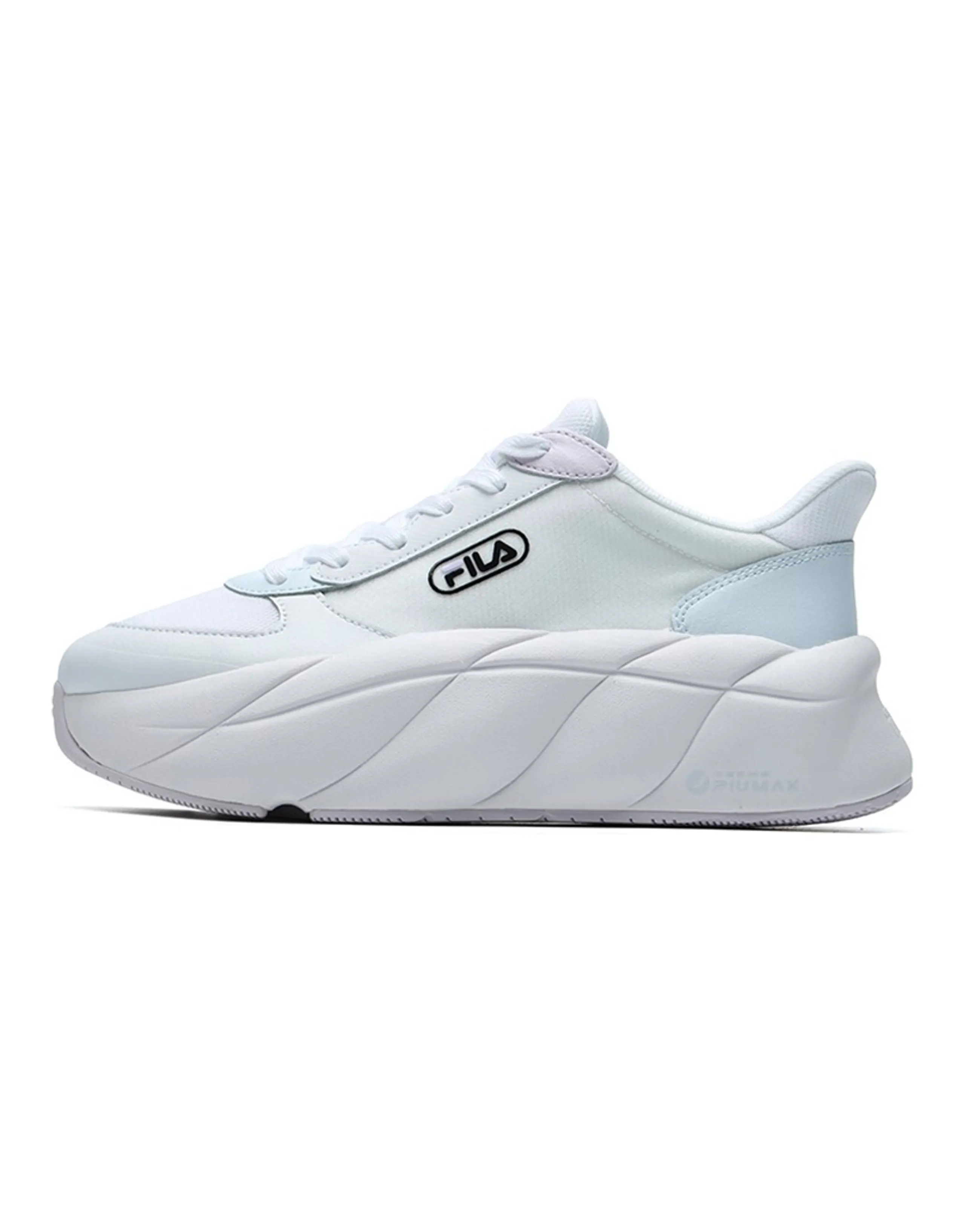 FILA Gelato Cushioning Wear-Resistant Low-Top Chunky Sneakers Women's Mist Gray